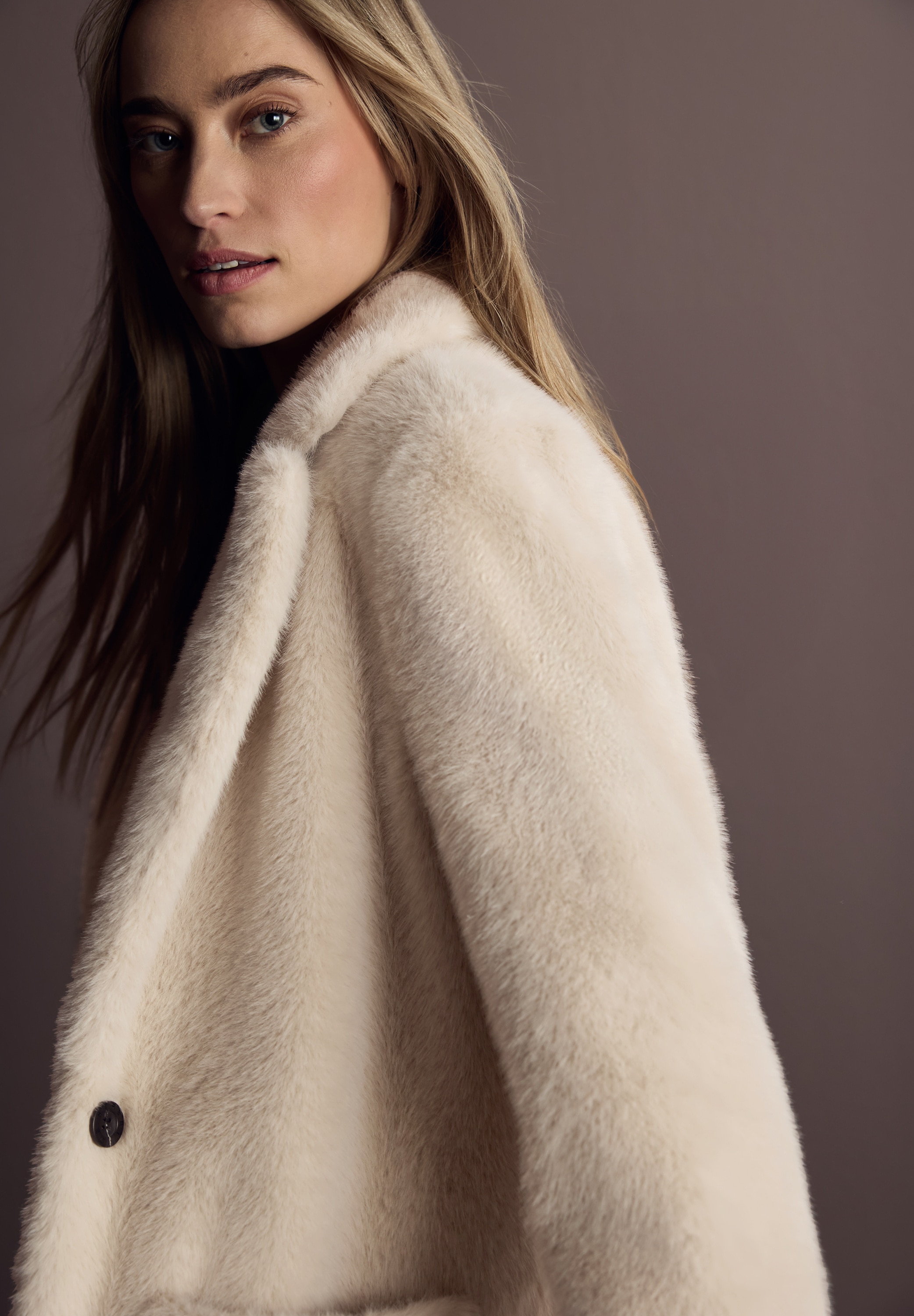 STREET ONE Wollmantel mit Reverskragen