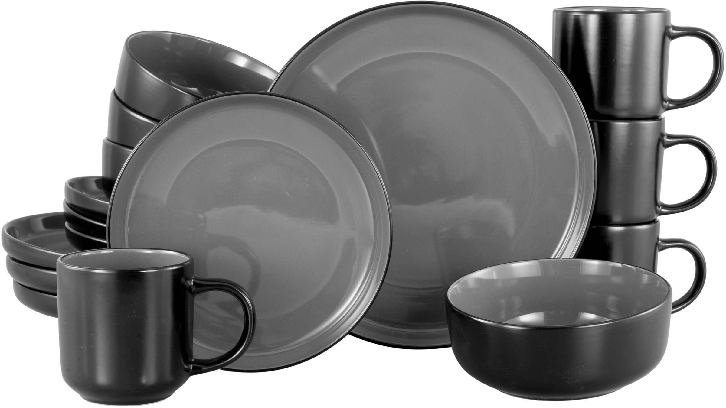 Thumbnail - my home Kombiservice "modernes Geschirr-Set, Service Östra Greda" hohe Haltbarkeit, spülmaschinengeeignet & mikrowelleng...