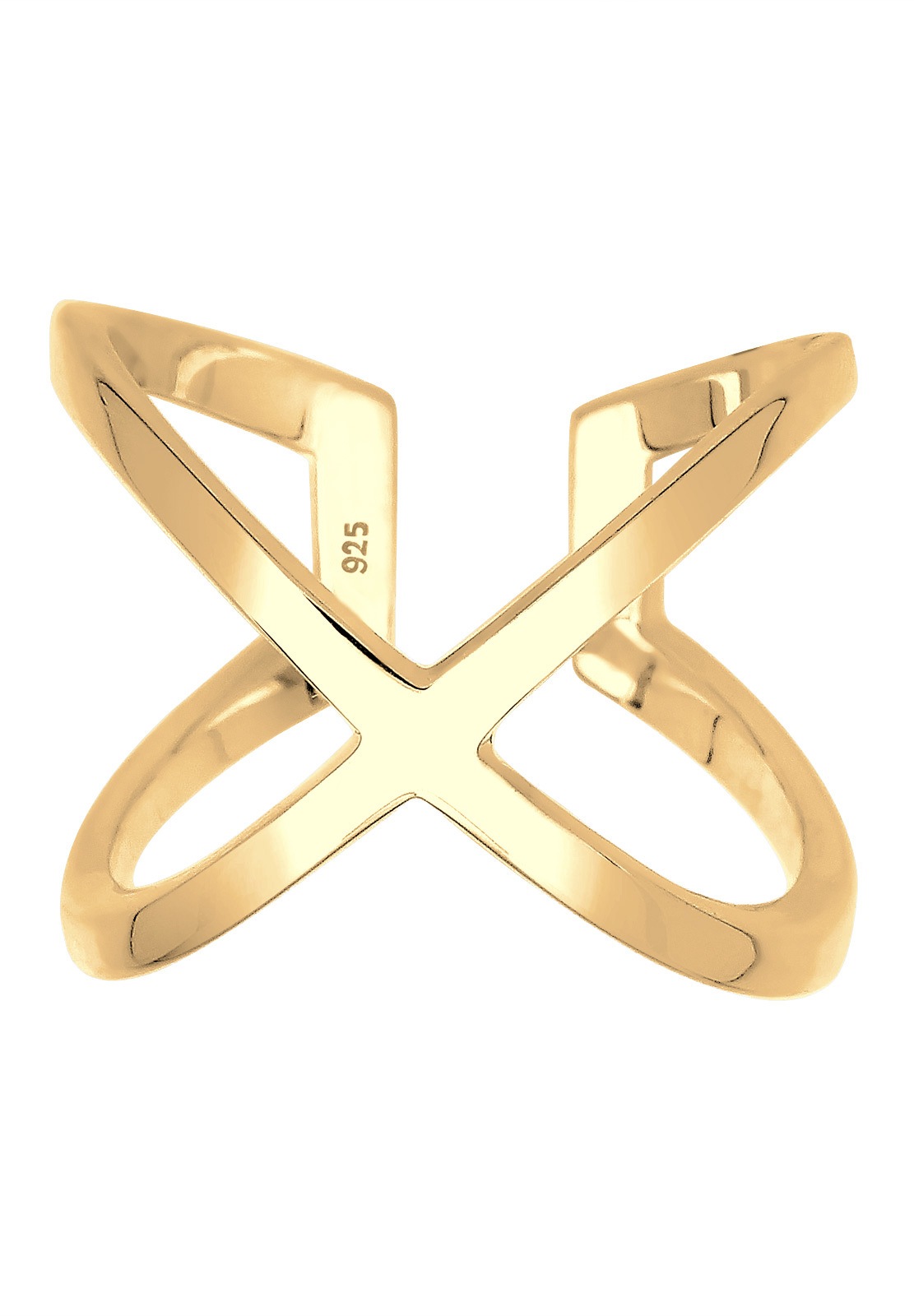 Elli Fingerring »Kreuz verstellbar 925 Sterling Silber«