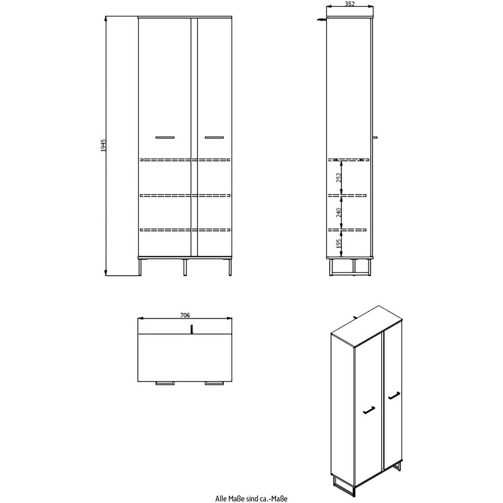 INOSIGN Garderobenschrank »Sardinia«