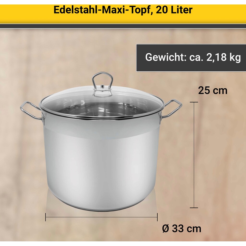 Krüger Kochtopf, Edelstahl, (1 tlg.), Induktion