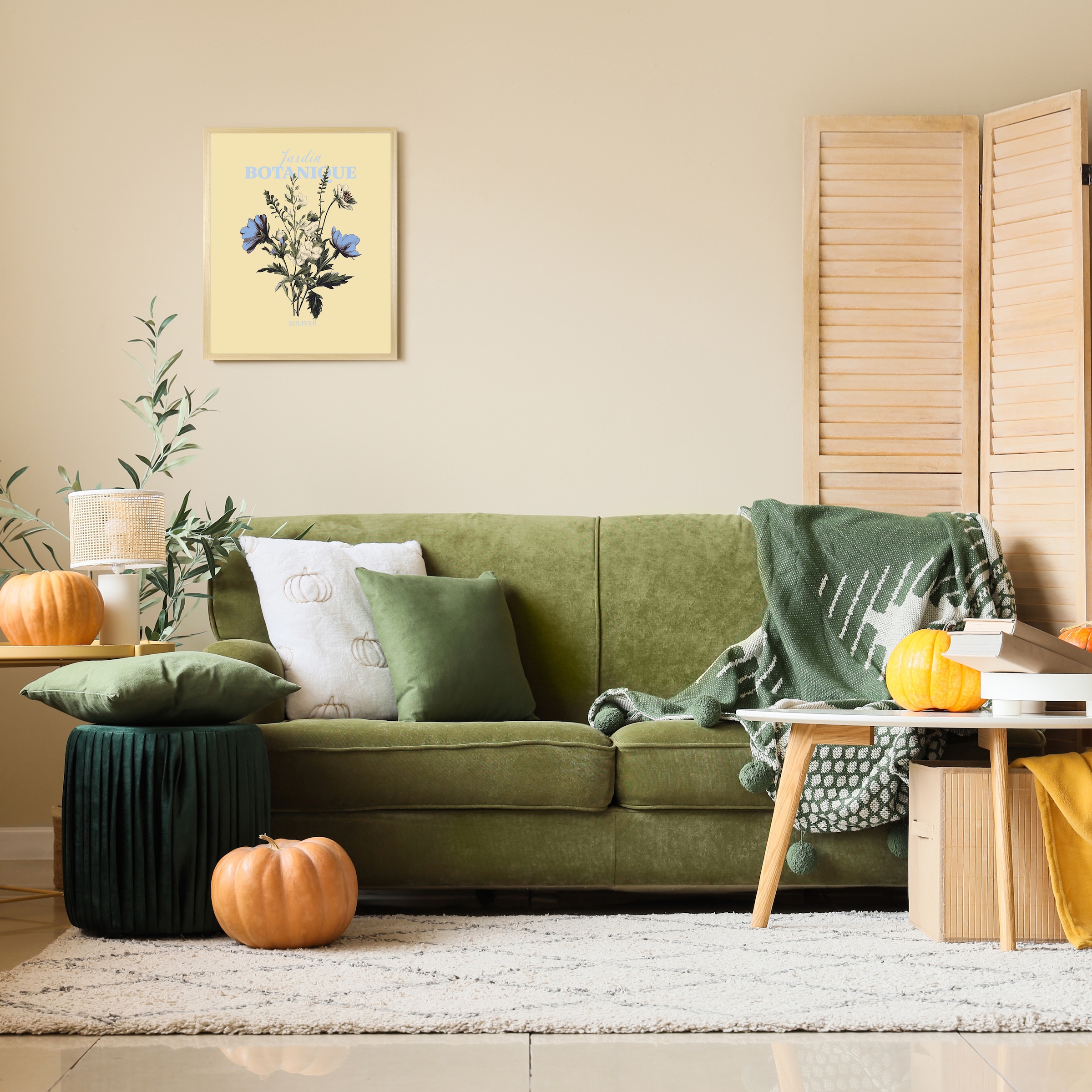 s.Oliver Kunstdruck "Ein Blumenstrauß, Blumenbucket in gelb" Kunst  Schrift günstig online kaufen