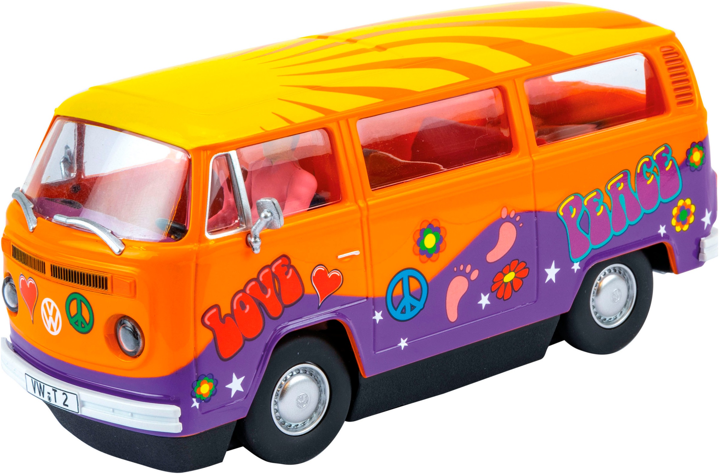 Carrera® Rennbahn-Auto »VW Bus T2b "Peace and Love"«, mit Lichteffekt