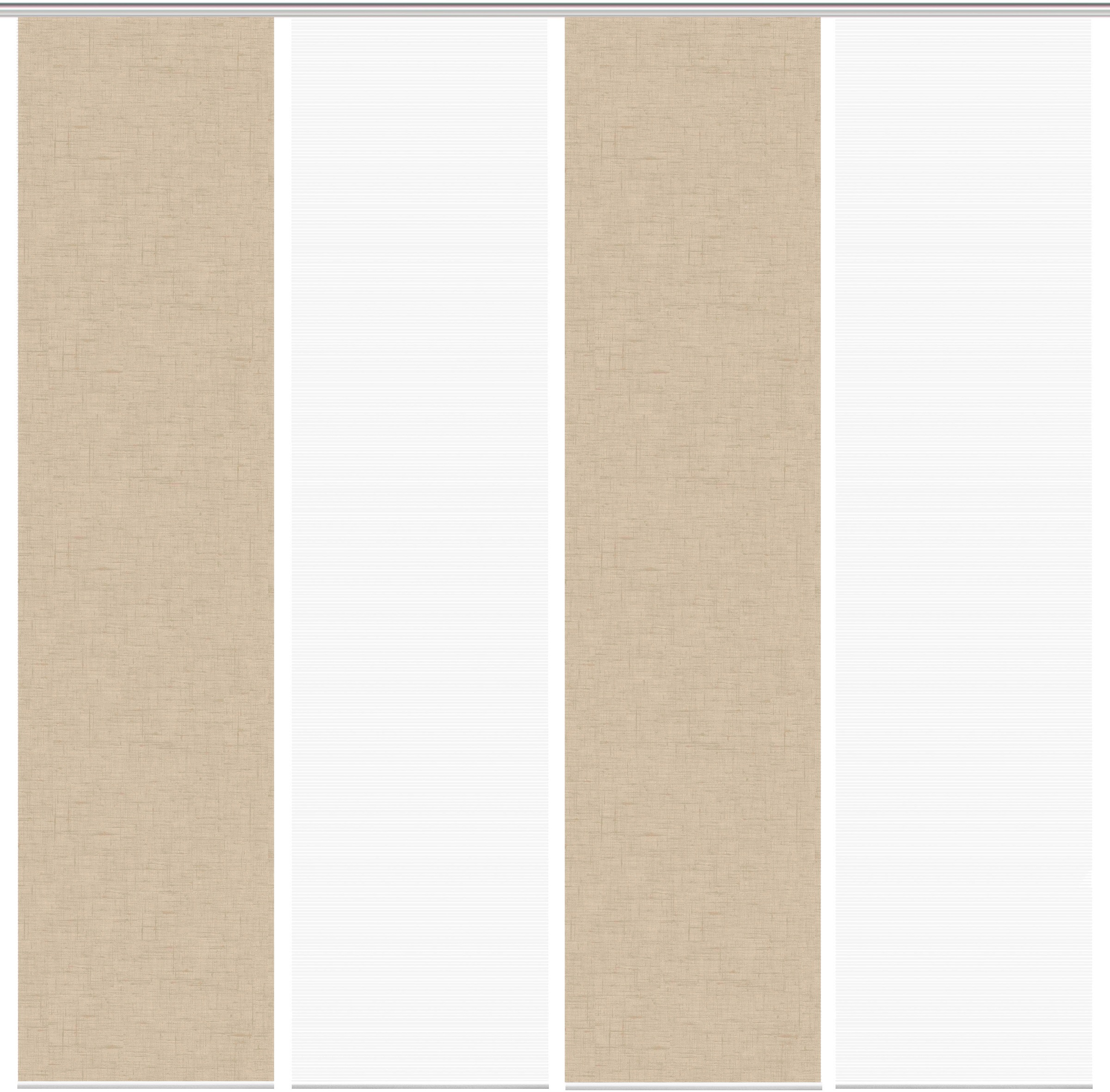 Thumbnail - Vision S Schiebegardine "PIVE 4er SET" Paneelwagen 4 Stk. tlg. Schiebevorhang Digidruck 4er Set PIVE