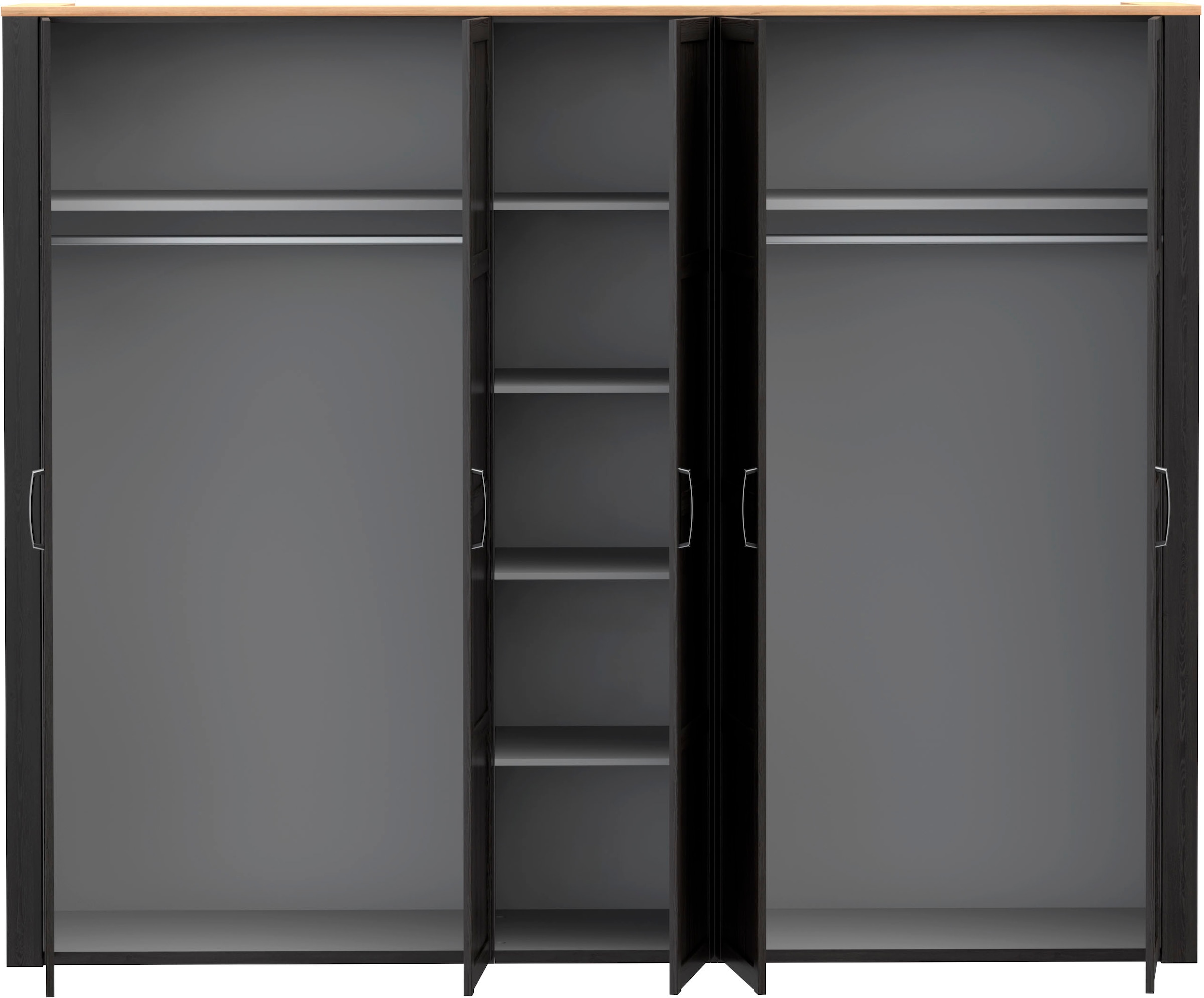 FORTE Kleiderschrank »Bohol« Höhe 214 cm, 5türig , SoftClose