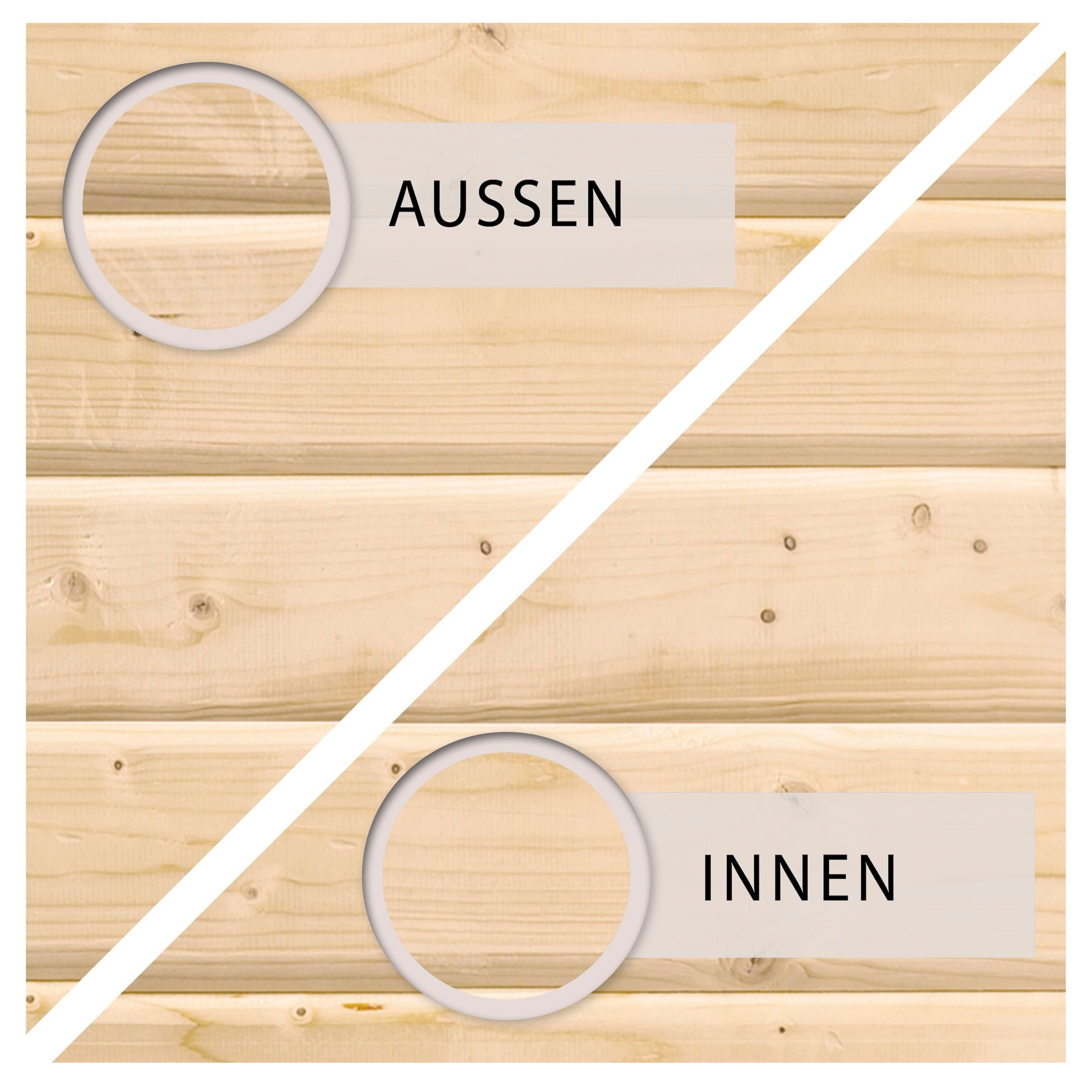 Karibu 1100000002199 "Quellsee 2" mit Anbaudach, naturbelassen oder terragrau