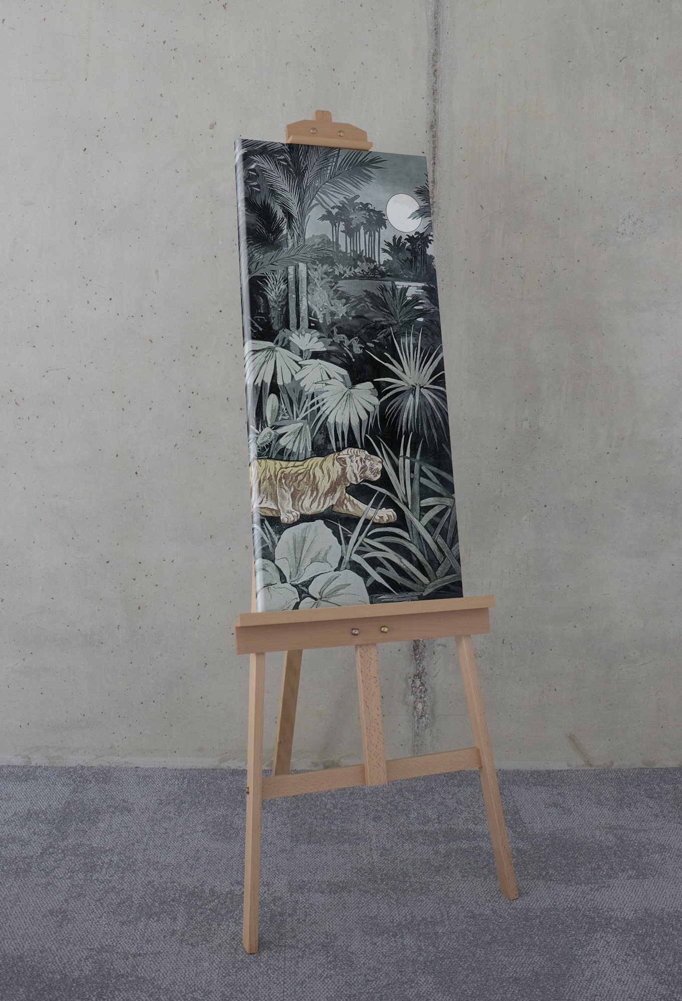 Komar Leinwandbild »Creeping Tiger - Größe 40 x 90 cm«, Natur, (1 St.), Keilrahmenbild mi Echtholzrahmen
