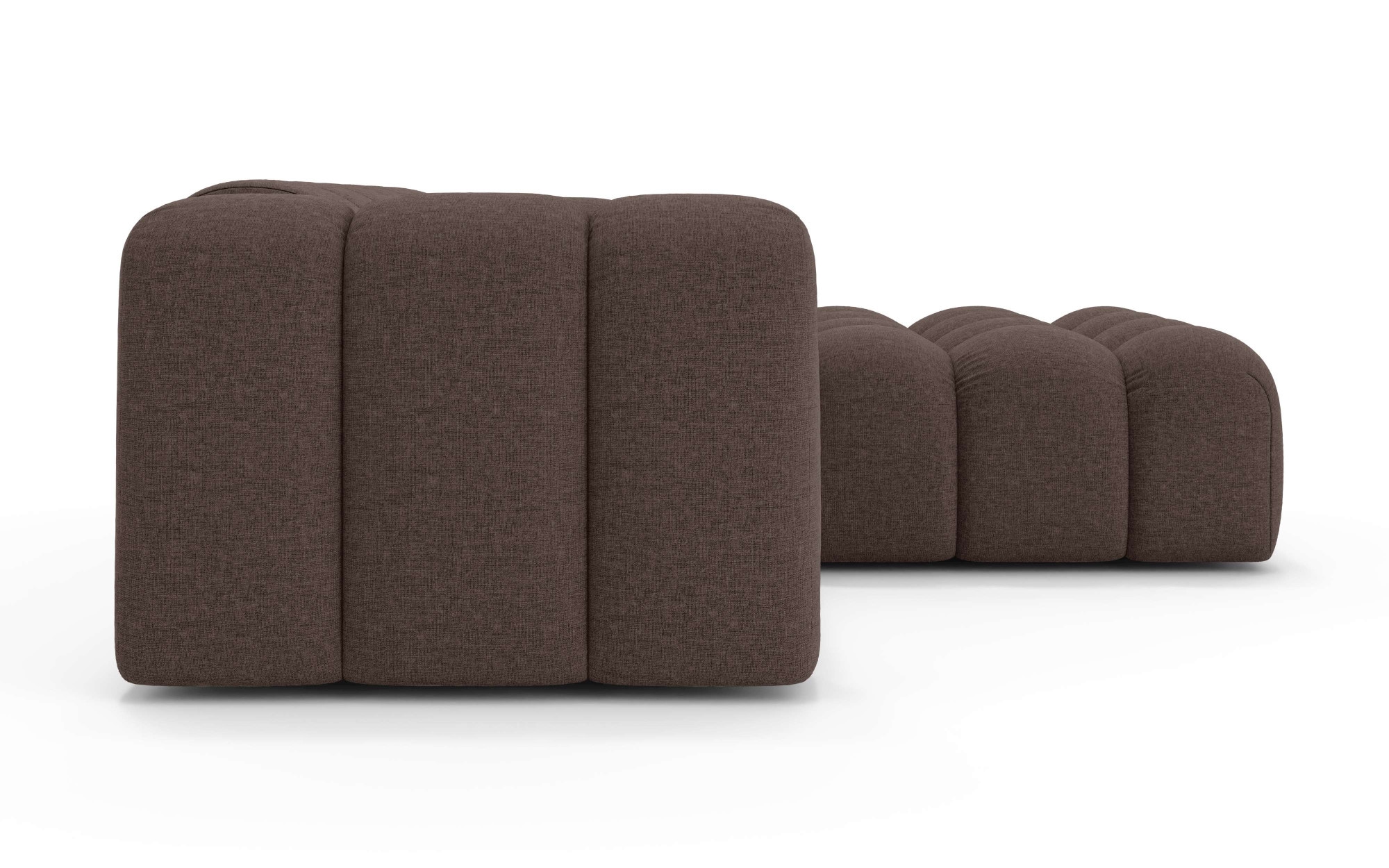 OTTO home Ecksofa »KALLIE Design-Sofa mit Wellenunterfederung, Bubble-Optik, 248/186/72cm«, moderne Steppung, hoher Sitzkomfort und modernes Design