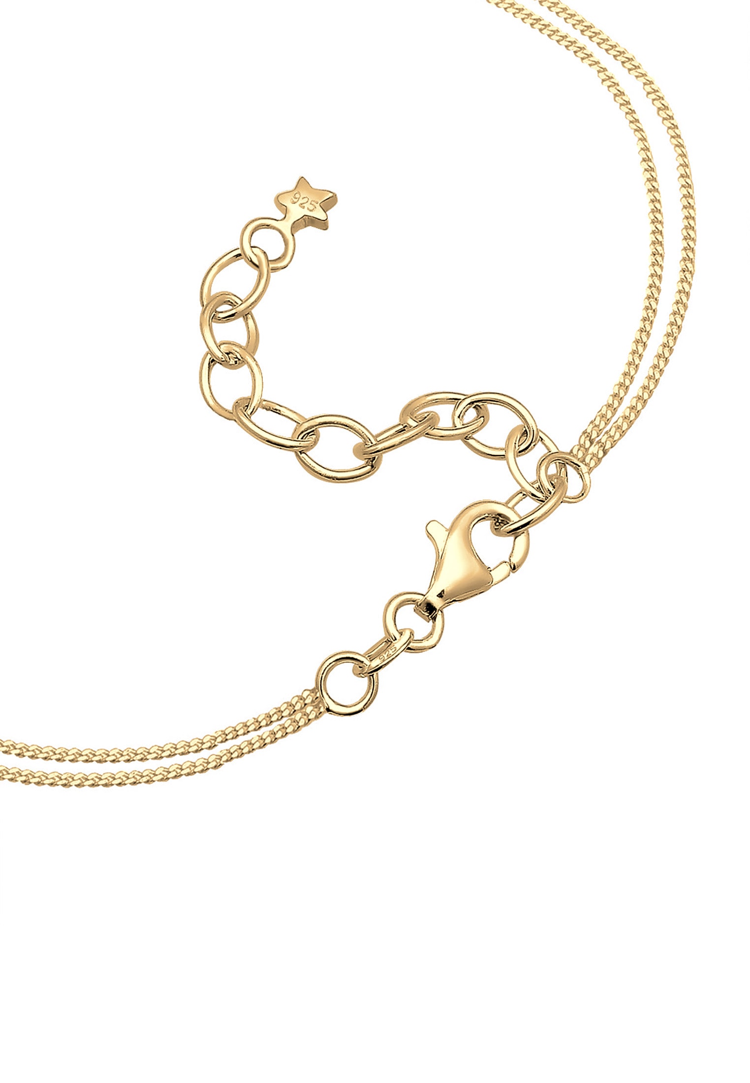 Elli Collier »Choker Layer Halbmond und Sterne 925er Silber«