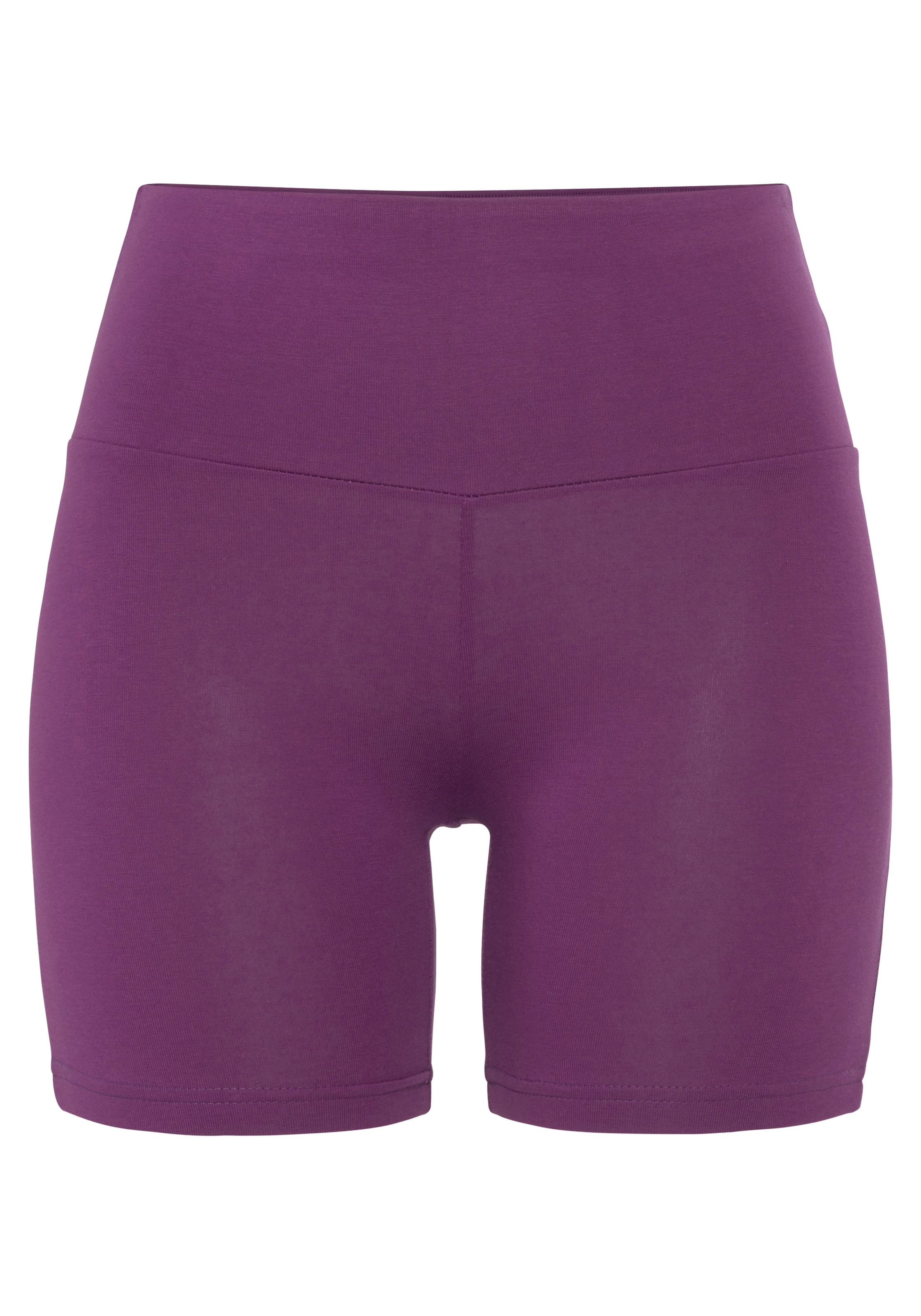 LASCANA Shorts »mit breitem Bündchen«, und Logodruck, Loungewear