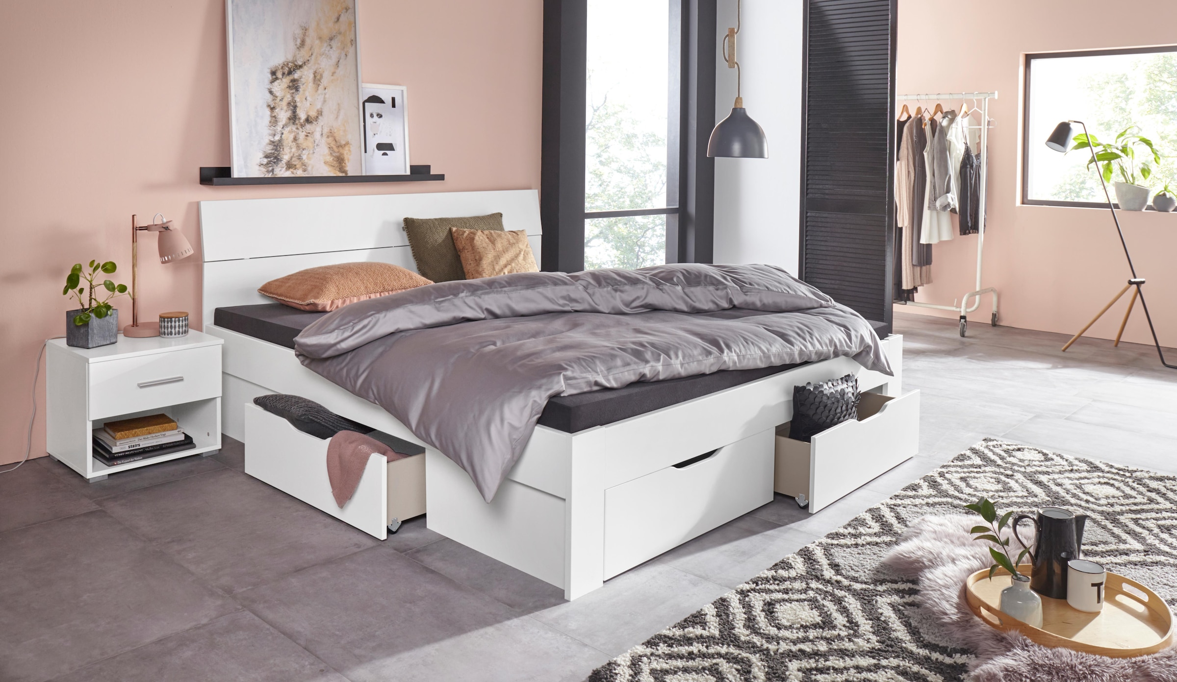 rauch Bett »Flexx«, inklusive Schubkästen