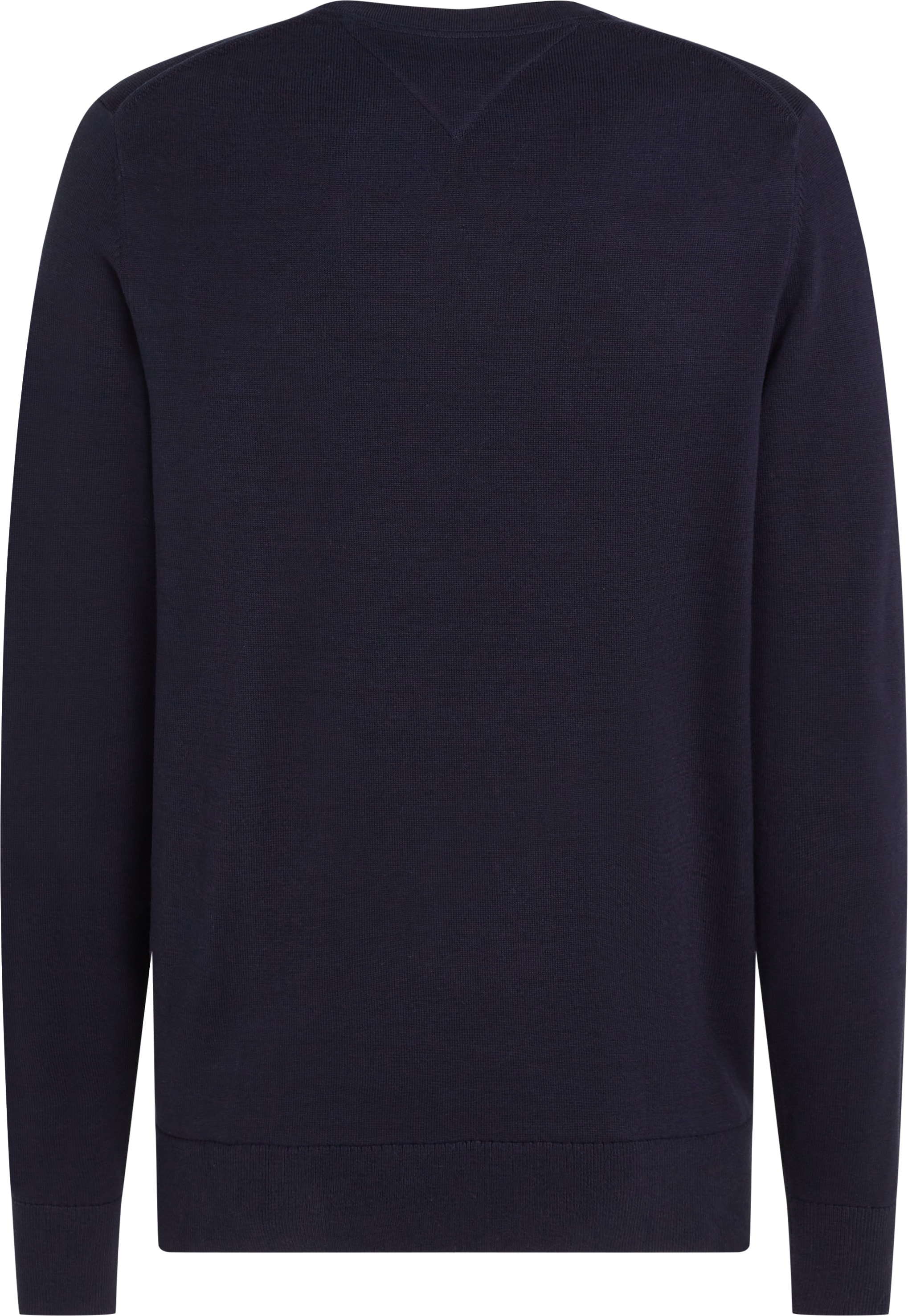 Tommy Hilfiger Big & Tall Rundhalspullover »BT-ESSENTIAL COTTON CREW NECK-B«, in Großen Größen, Logostickerei