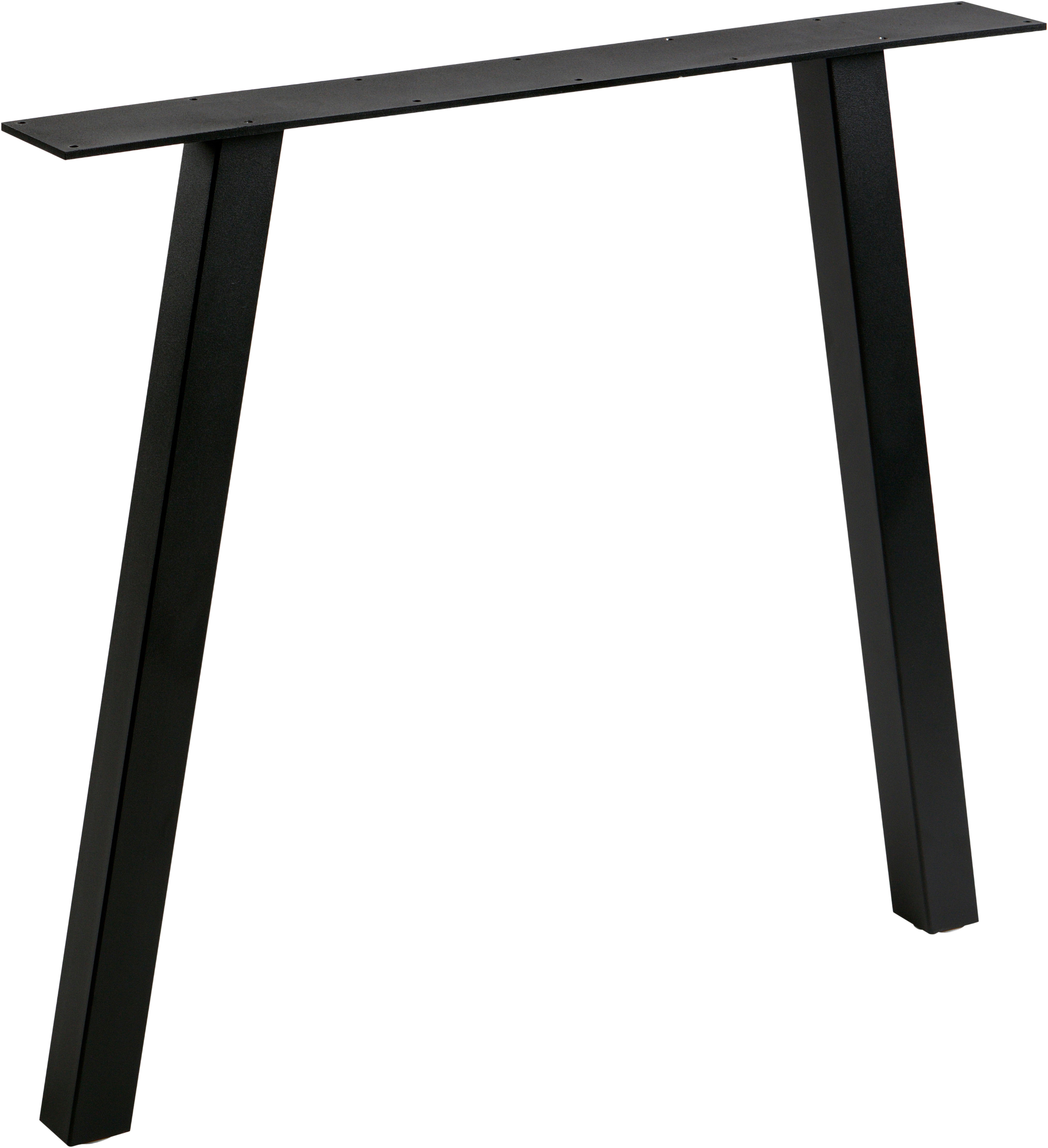 WOOOD Tischbein "Tablo A-Form Metall mit Pulverbeschichtung B 79 x T 10 x H 72 cm" Gestell 5x5 cm, Tragkraft 50 kg, einfach zu montieren