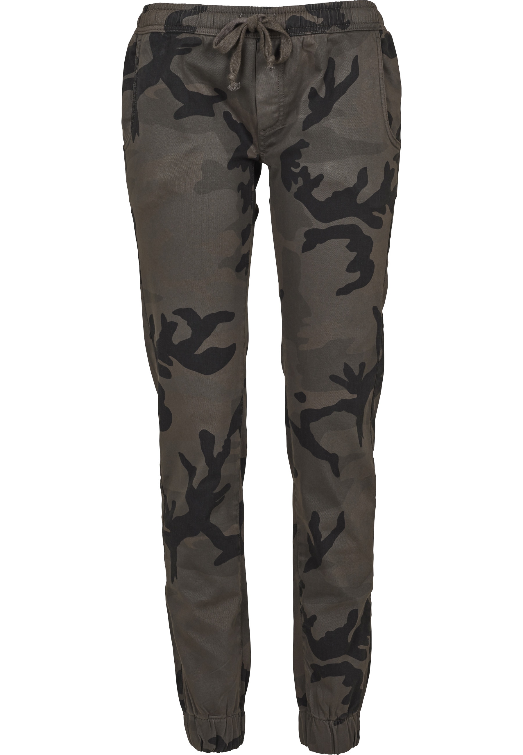 URBAN CLASSICS Cargohose "Urban Classics Damen Ladies Camo Jogging Pants" günstig online kaufen