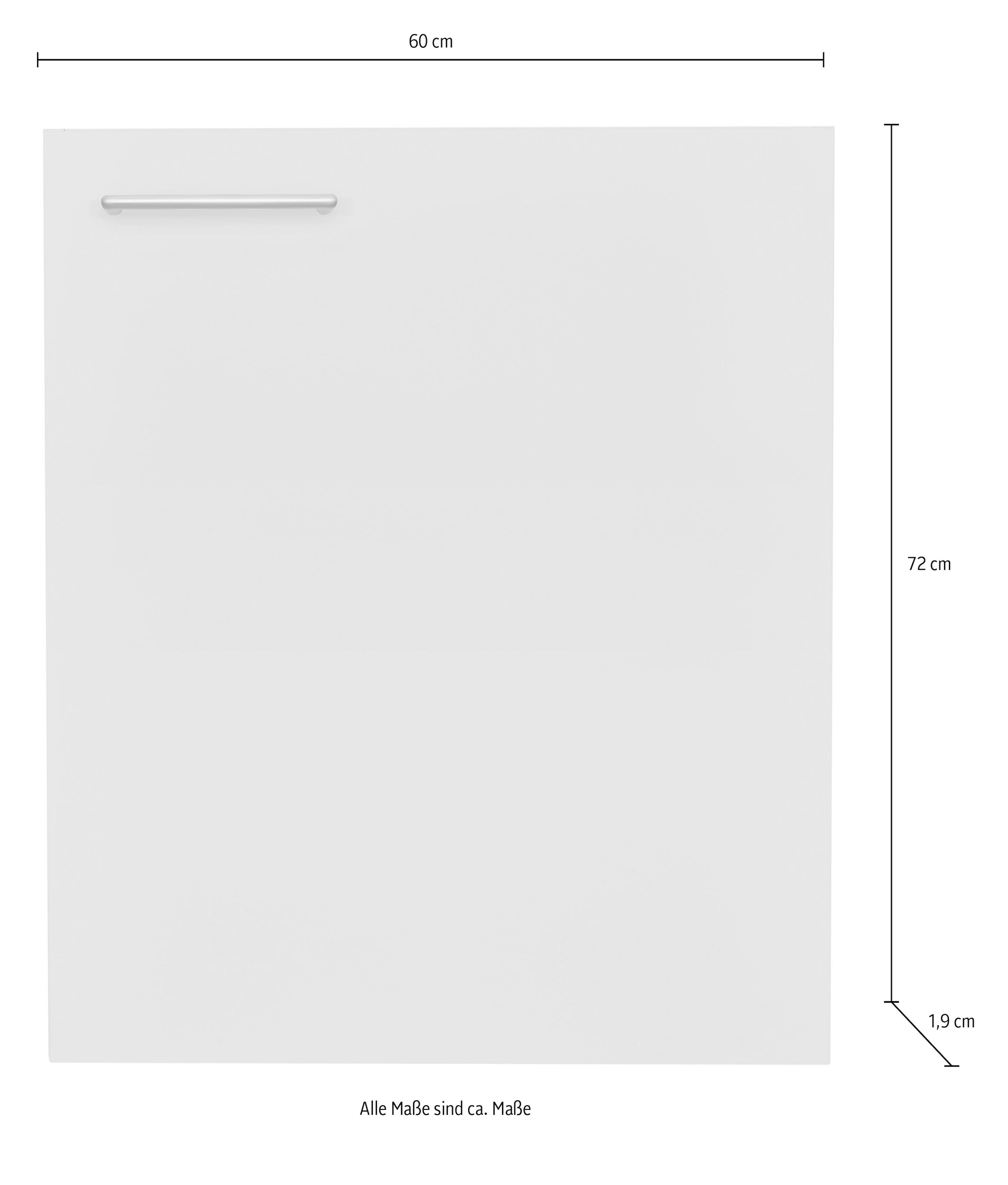 nobilia® Frontblende »"Laser", Ausrichtung wählbar,« für integrierte Kühlgeräte und Waschautomaten, Breite 60 cm