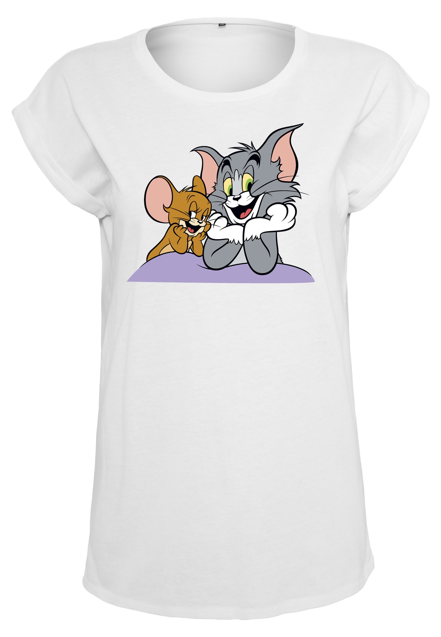 Merchcode Kurzarmshirt "Merchcode Damen Ladies Tom & Jerry Pose Tee" günstig online kaufen