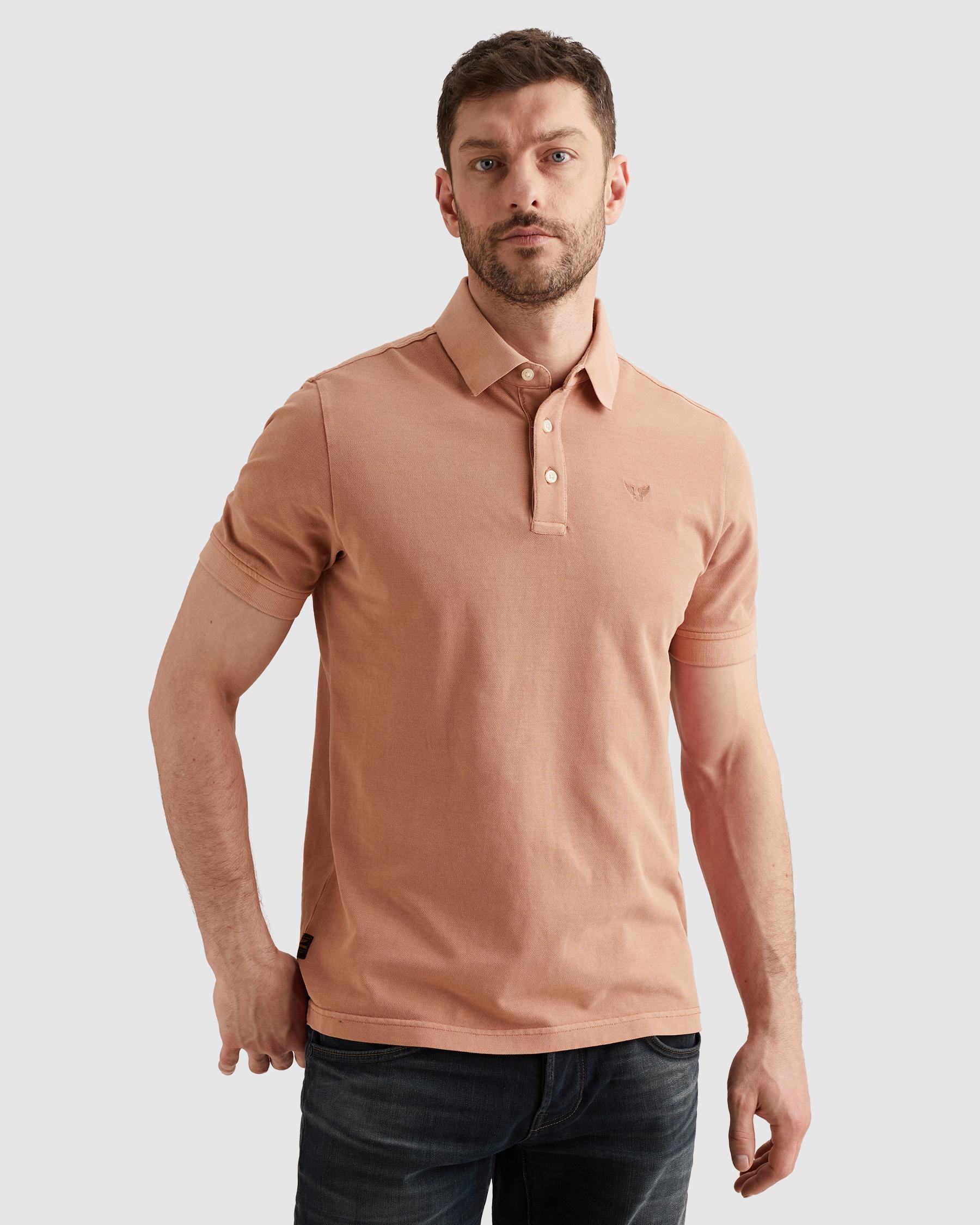PME LEGEND Poloshirt »Short sleeve polo pique garment dyed« mit Logo Stickerei