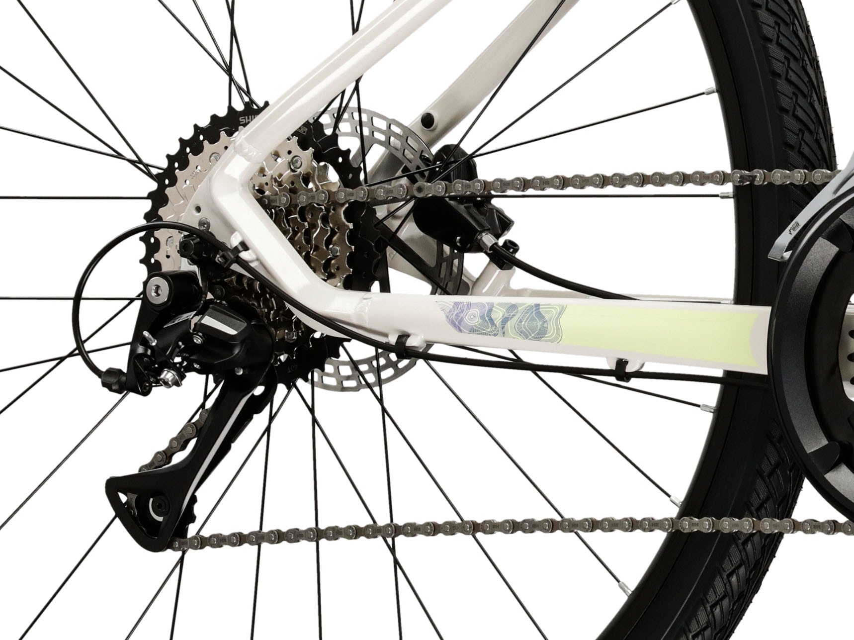 Kross Crossrad »KROSS Crossrad Damen 28" Evado 4.0 grau 16 Gänge« 16 Gang Shimano ACERA M3020 Schaltwerk Kettenschaltung