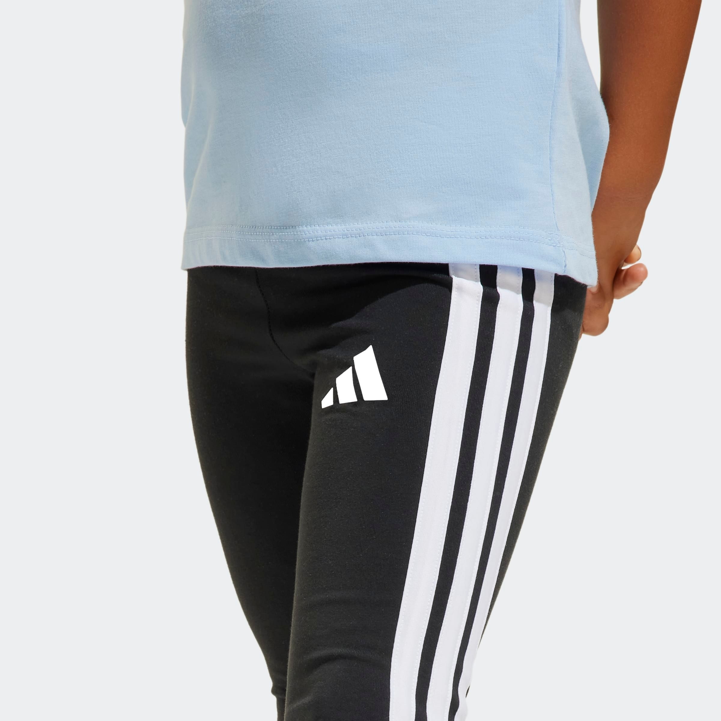 Thumbnail - adidas Sportswear Leggings "ESSENTIALS KIDS" sportlicher Stil mit 3-Streifen, für Kinder, mit Gummizug