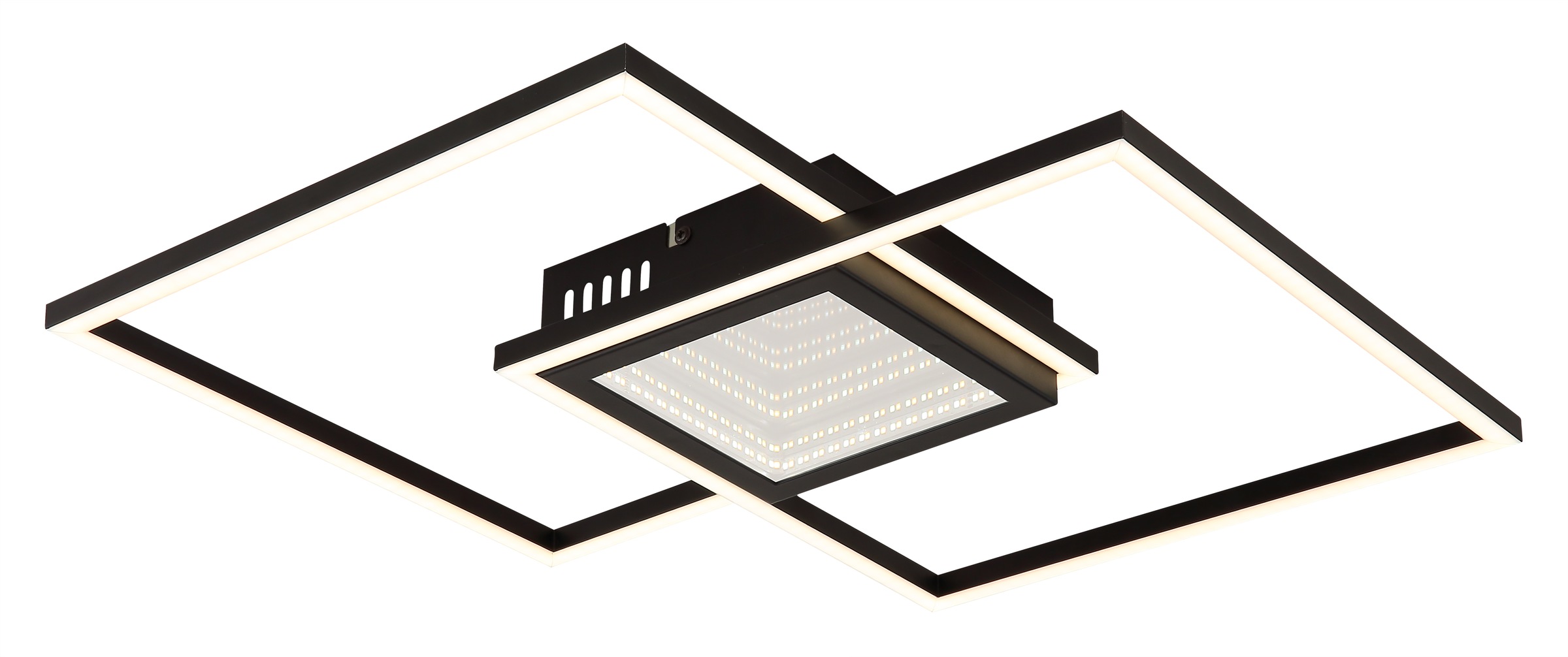 GLOBO LIGHTING LED Deckenleuchte »SAUNDERS«, Leuchtmittel LED-Modul | LED fest integriert, Deckenlampe/Wohnzimmer/Schlafzimmer/modern