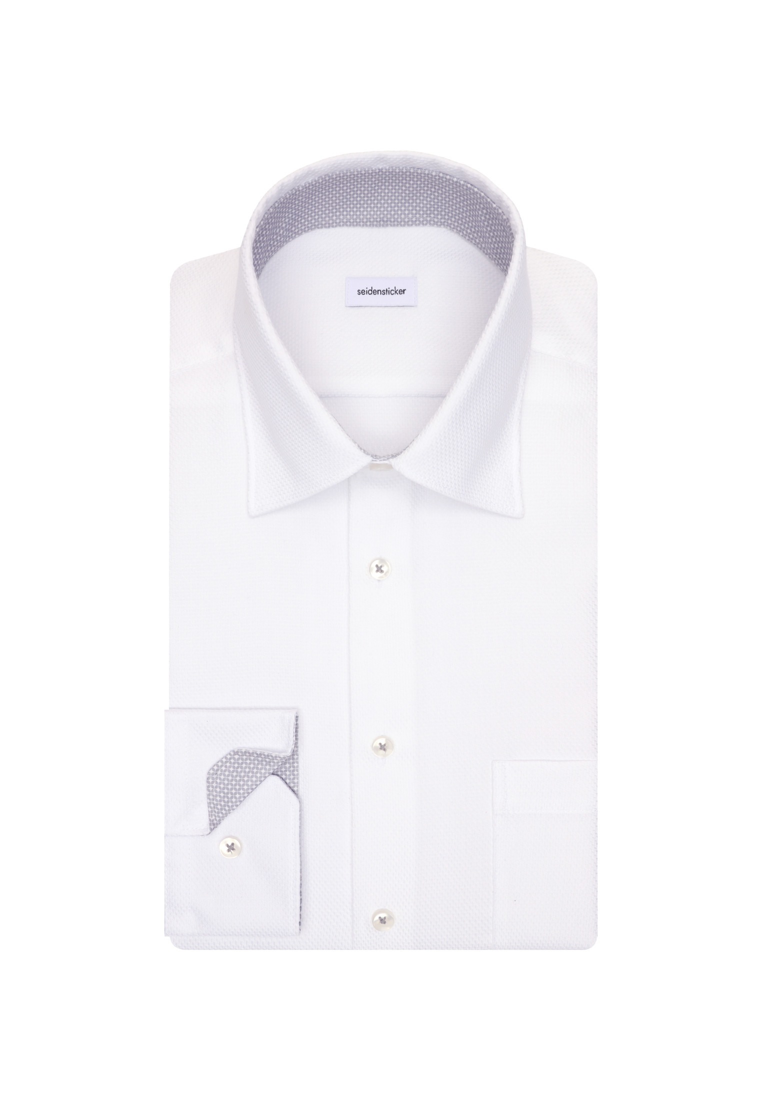 seidensticker Businesshemd »Schwarze Rose«, Comfort 1/1 Covered-Button-Down-Kragen Struktur