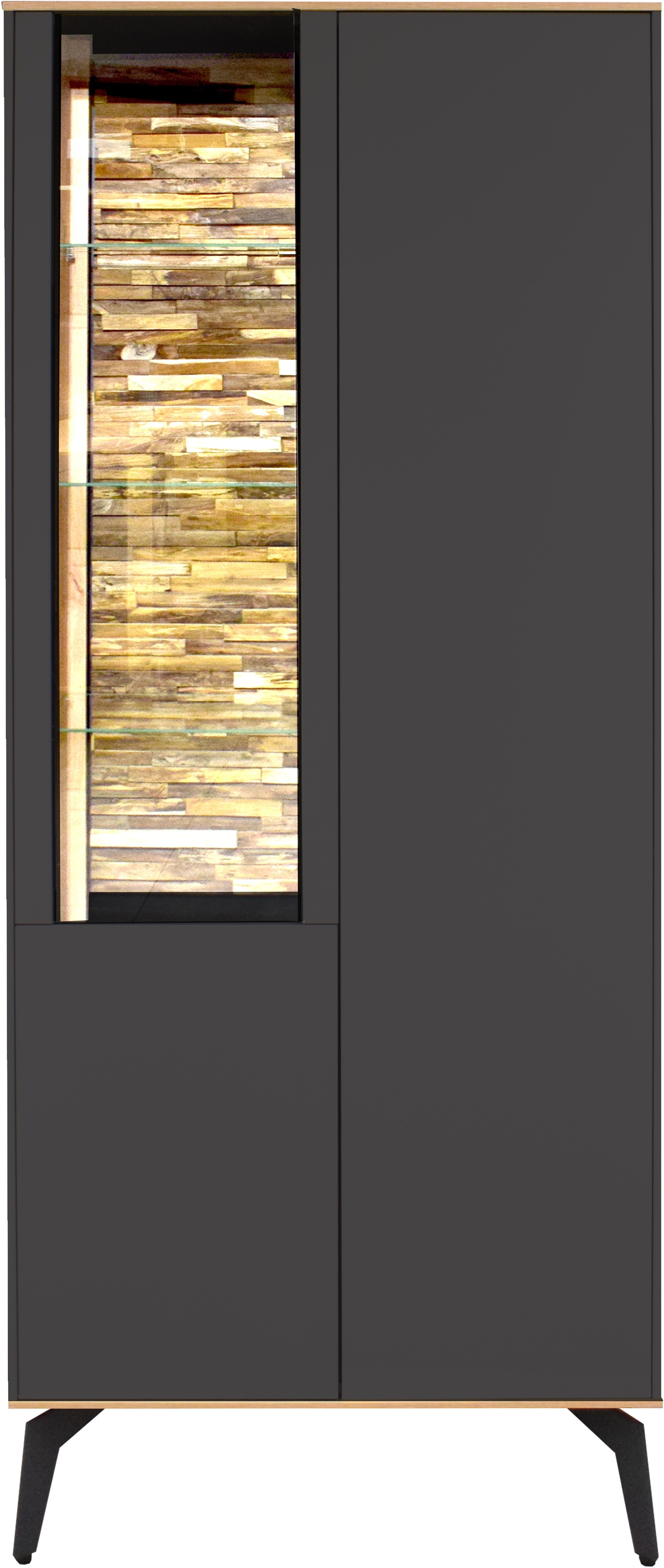 Mäusbacher Vitrine "Faro", Faro Vitrinenschrank B 81 cm, inkl. Bel., Push t günstig online kaufen