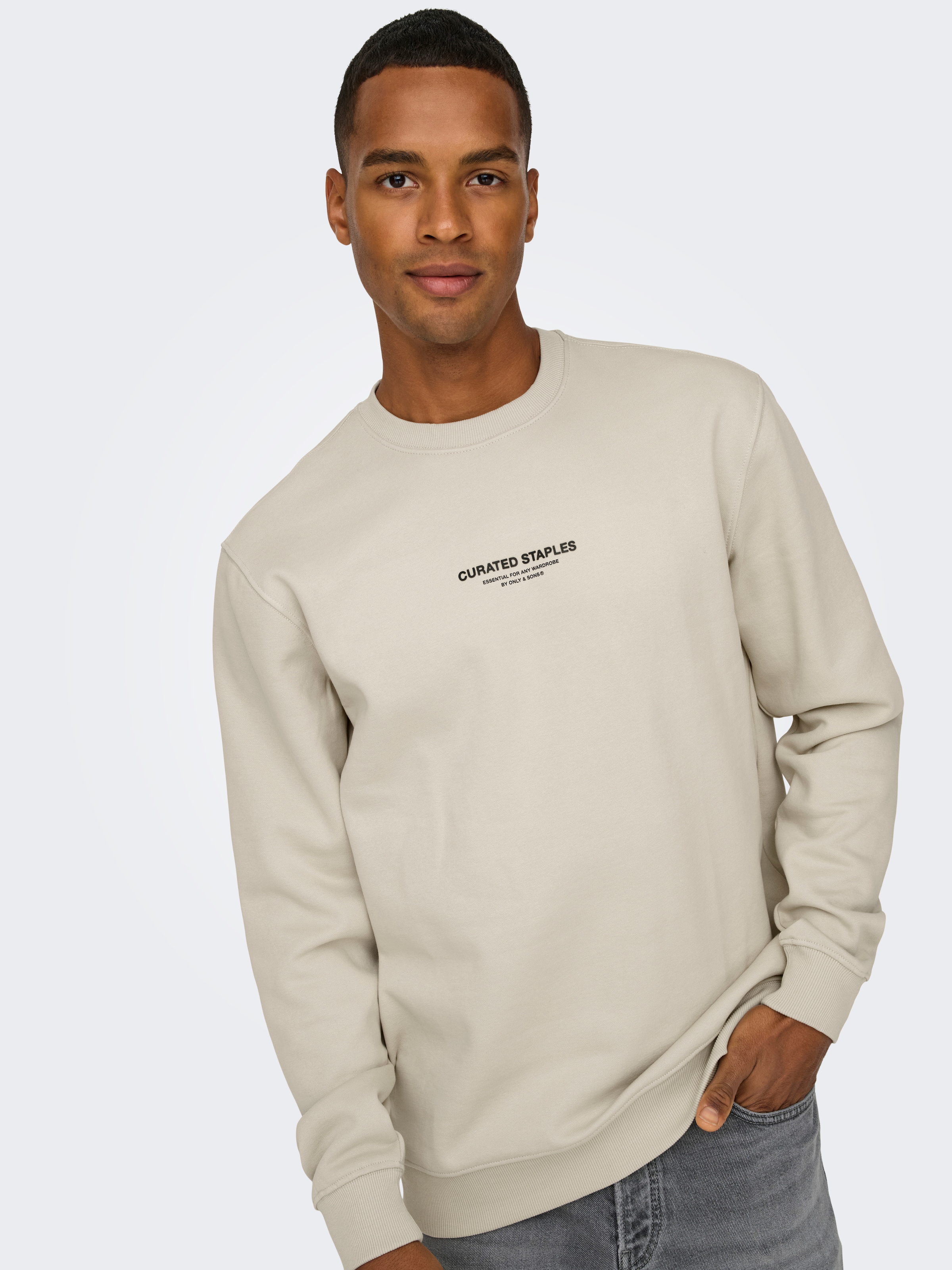 ONLY & SONS Sweatshirt "ONSCURATED REG CREW NECK SWEAT" günstig online kaufen