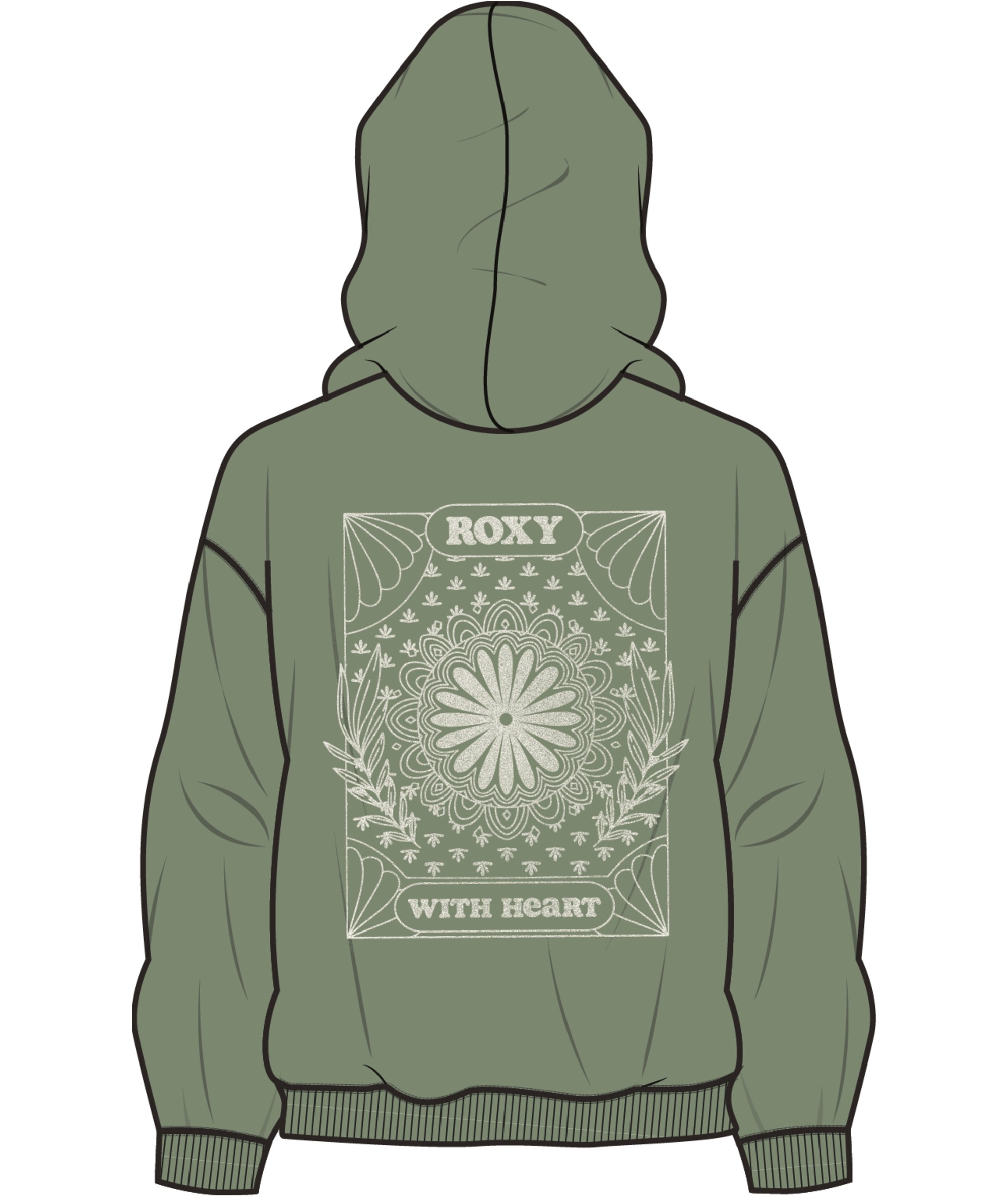Roxy Kapuzensweatshirt »SURF STOKED HOODIE TERRY VINT«, sportlicher Schnitt, für sportliche Aktivitäten, Rundhalsausschnitt
