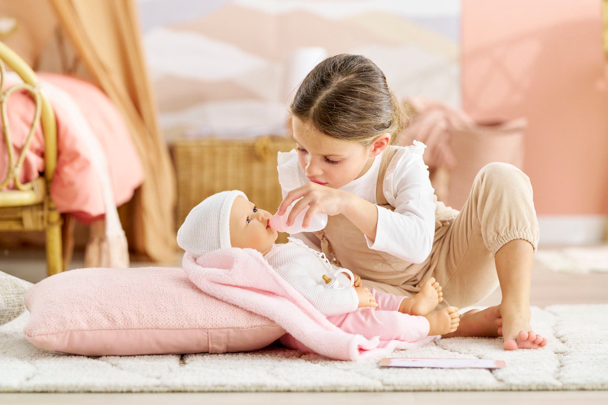 Corolle® Babypuppe »Mon Grand Poupon Rose Newborn«, mit Vanilleduft
