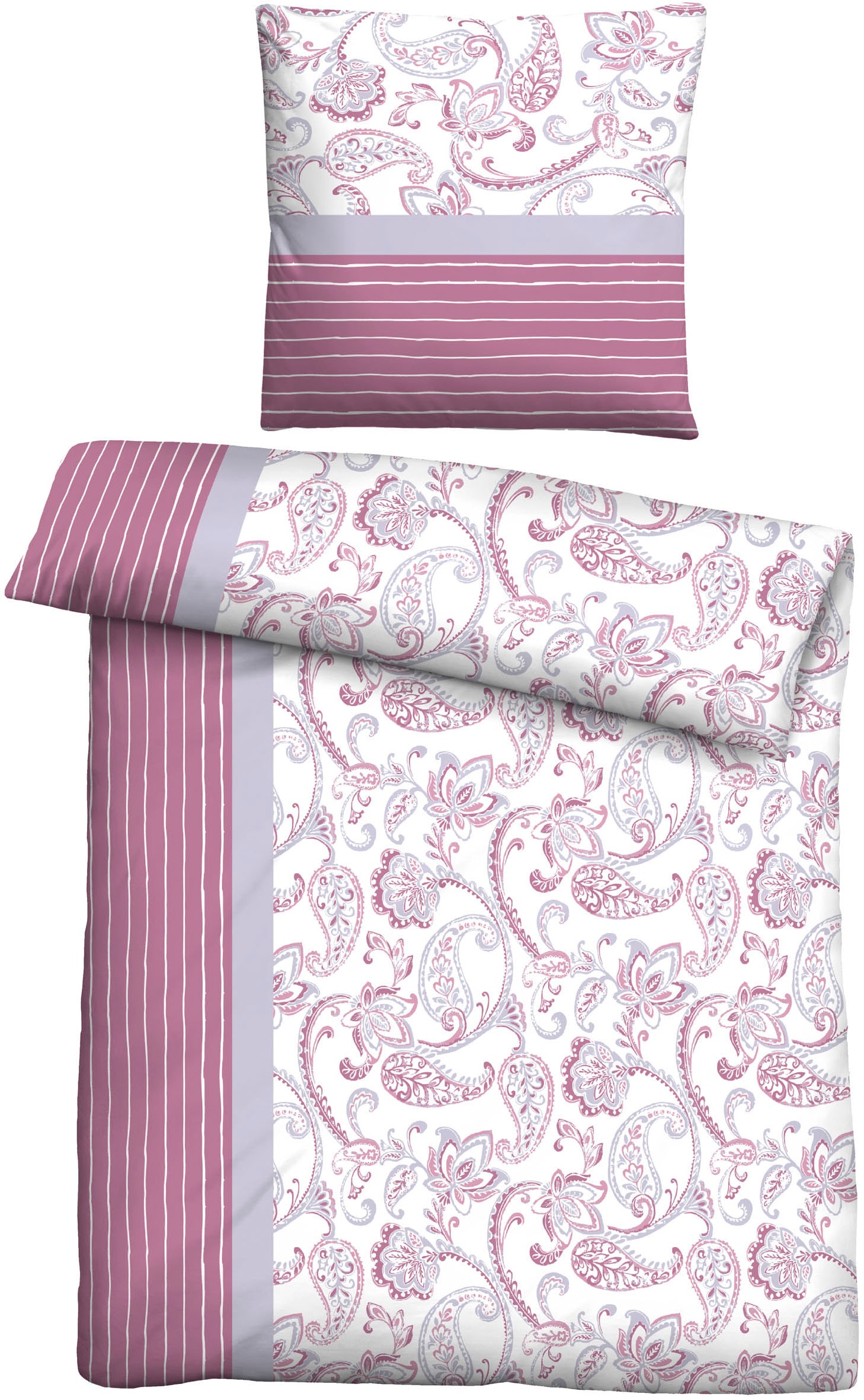 Castell - Markenbettwäsche Bettwäsche "0351110" 2 Stk. Poly-Cotton, wohlig günstig online kaufen