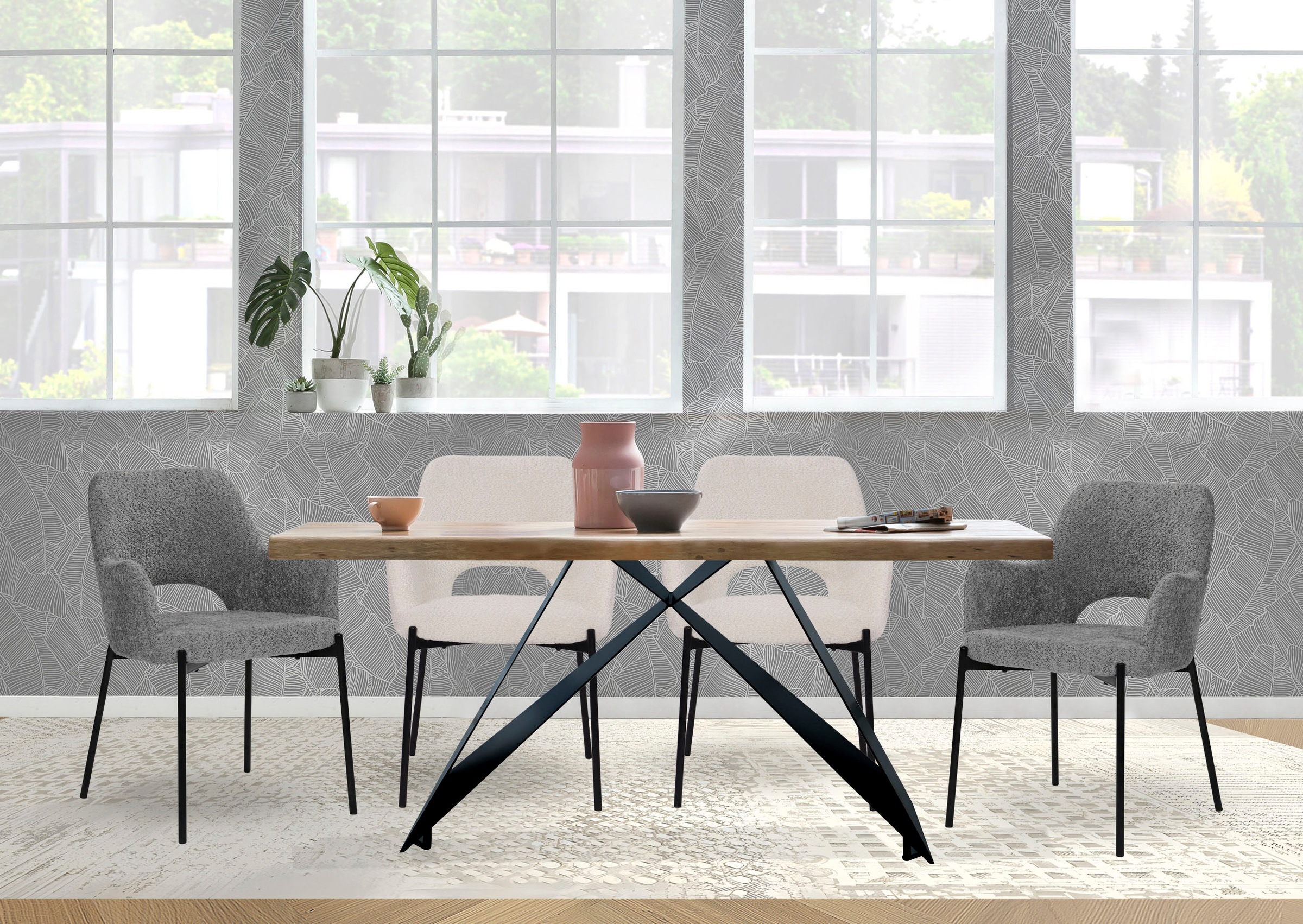 SIT Dining Table Natural Black 200x100x77 3