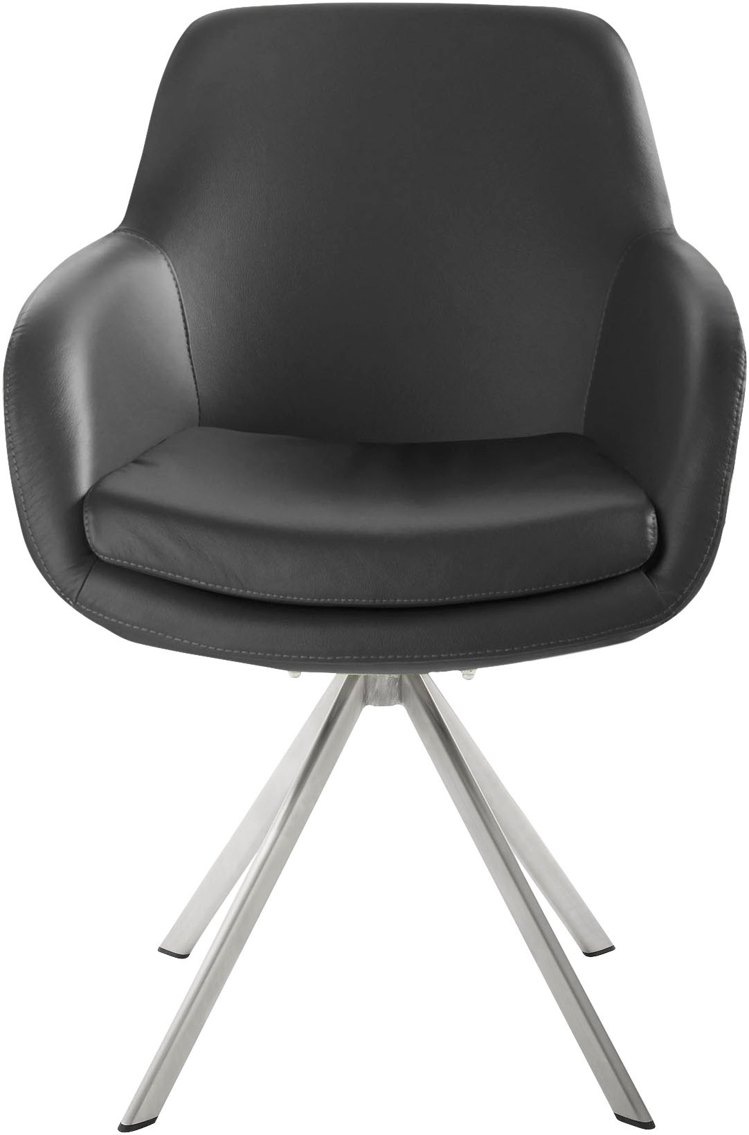 Musterring Esszimmerstuhl "Tavia", (Set), 2 St., Echtleder, Stativgestell E günstig online kaufen
