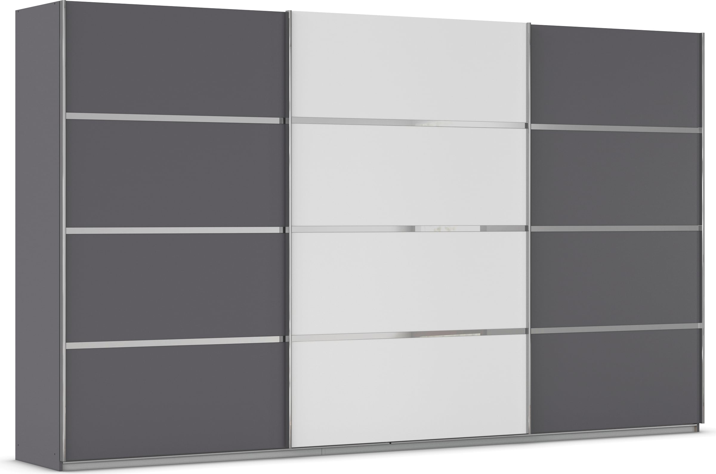 OTTO home Kleiderschrank "Mehrzweckschrank Aktenschrank Möbel Mietswohnung Schlafzimmer AVOLA" 3 verschiedene Ausstattungen BASIC/CLASSIC/PREMIUM (inkl. SOFT-CLOSE), mit eleganten Zierleisten in Chrom, Schwarz oder Weiß MADE IN GERMANY