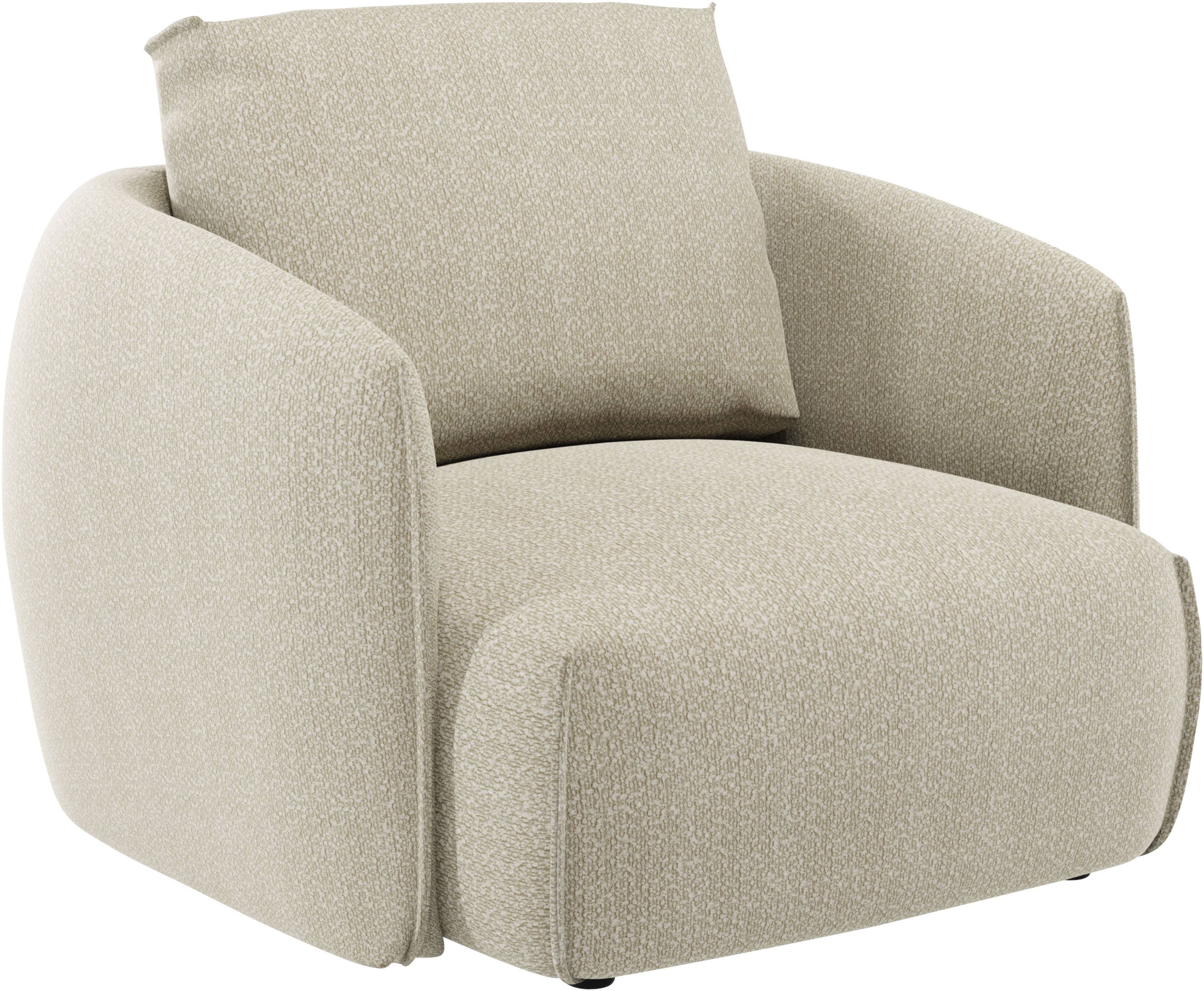 Thumbnail - TRENDMANUFAKTUR Sessel "Shawn, Loungesessel, Designsessel, elegant geschwungen Armlehnen" organische Form, bequem, mit h...