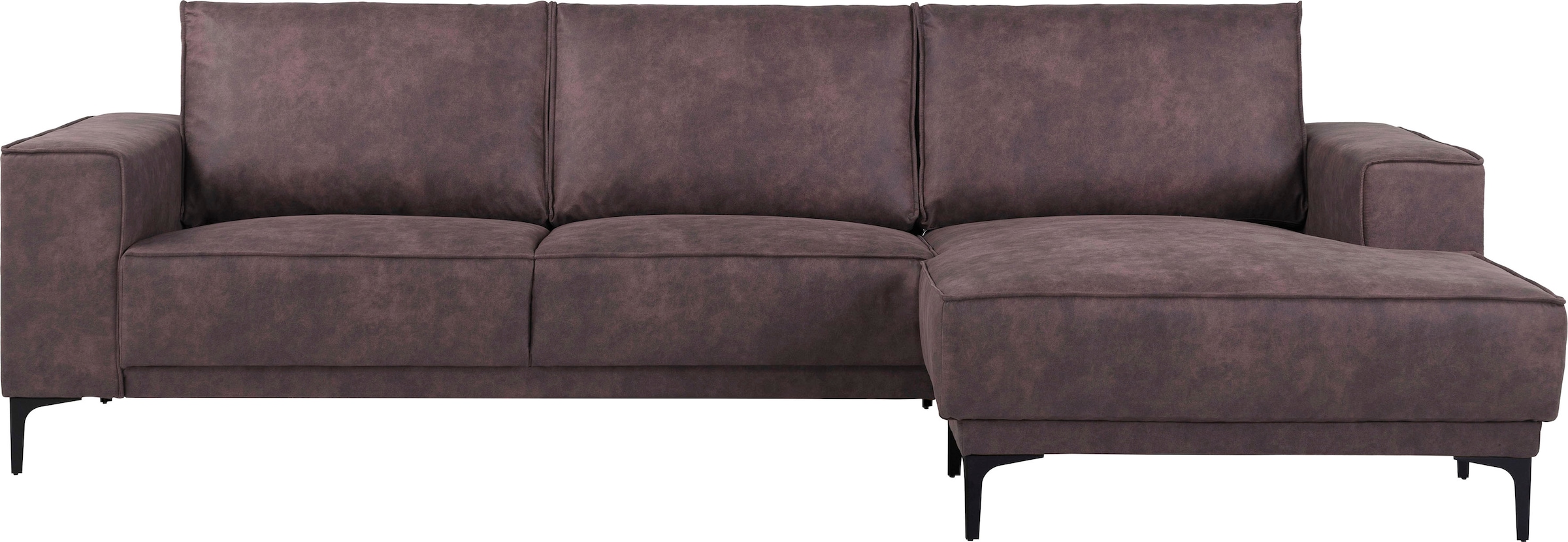 OTTO home Ecksofa "Polsterecke Oland, Struktur, Flachgewebe, Luxus-Microfas günstig online kaufen