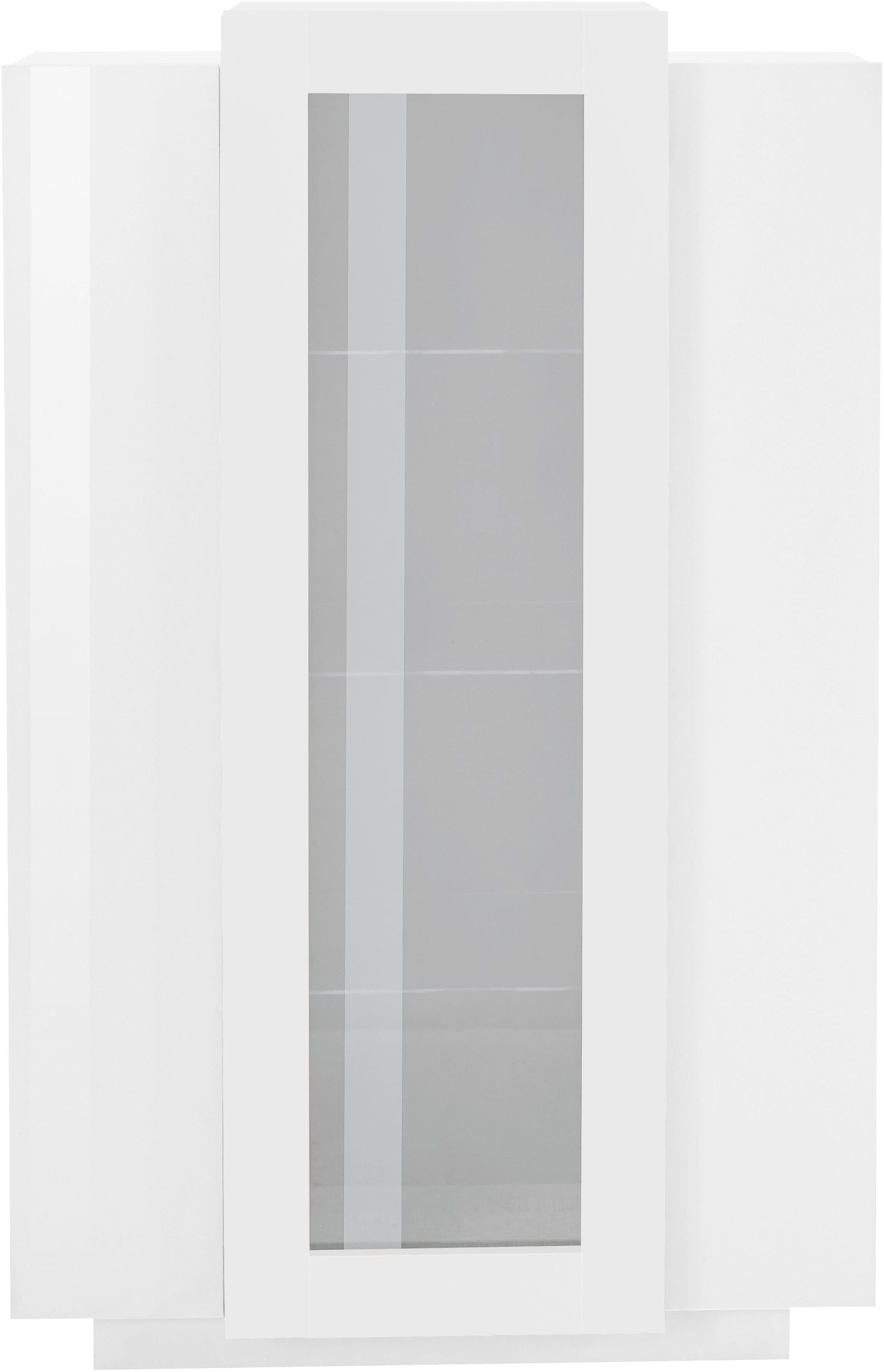 INOSIGN Vitrine »Coro, Vitrine, Glasvitrine, Vitrinenschrank, Stauraumvitrine«, 3 Türen davon 1 Glastür, 9 Fächer, Doppeltiefe, Höhe 120,5cm