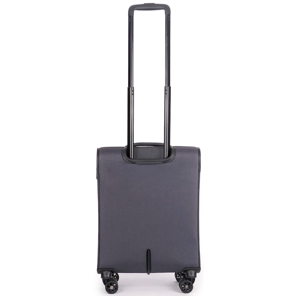 Stratic Weichgepäck-Trolley »Strong S, anthracite«, 4 Rollen, Handgepäck Reisekoffer Reisegepäck TSA-Schloss