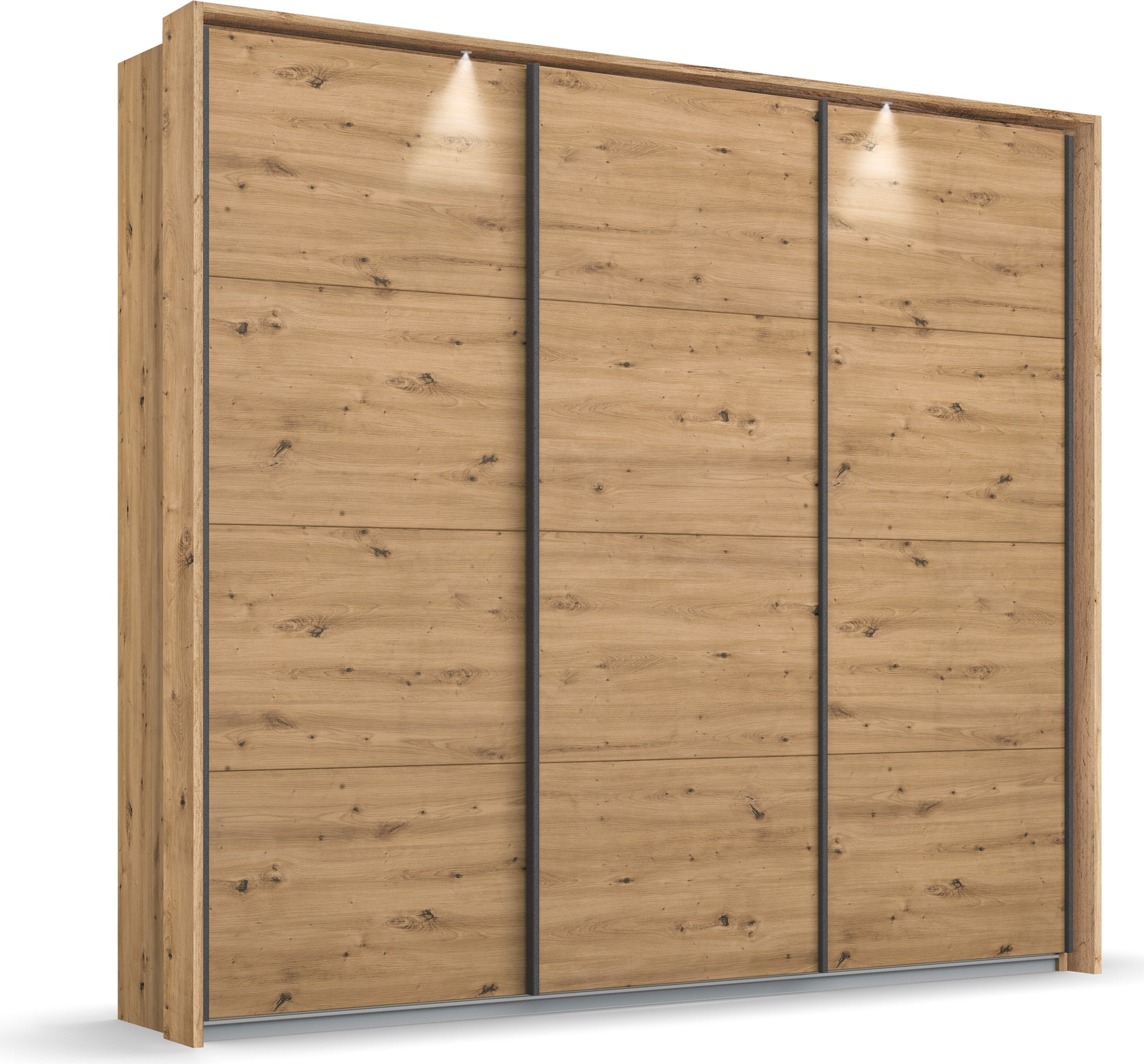 OTTO home Kleiderschrank "Mehrzweckschrank Aktenschrank Möbel Mietswohnung Schlafzimmer OTELI" Breiten 211/278/323/368 cm Höhen 214/233 cm, inkl. Passepartout optional mit Beleuchtung MADE IN GERMANY