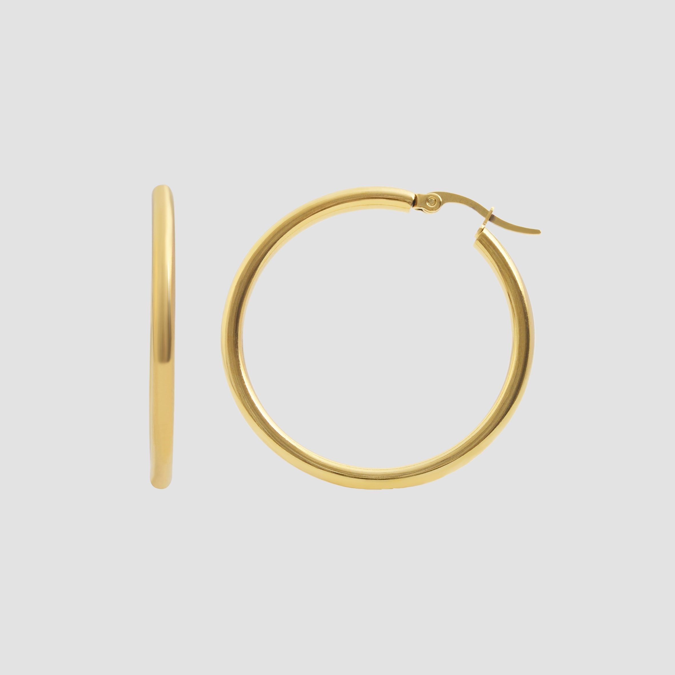 Adelia´s Paar Creolen »Damen Ohrringe – Creole aus Edelstahl« Ideal als Geschenk zum Weihnachten