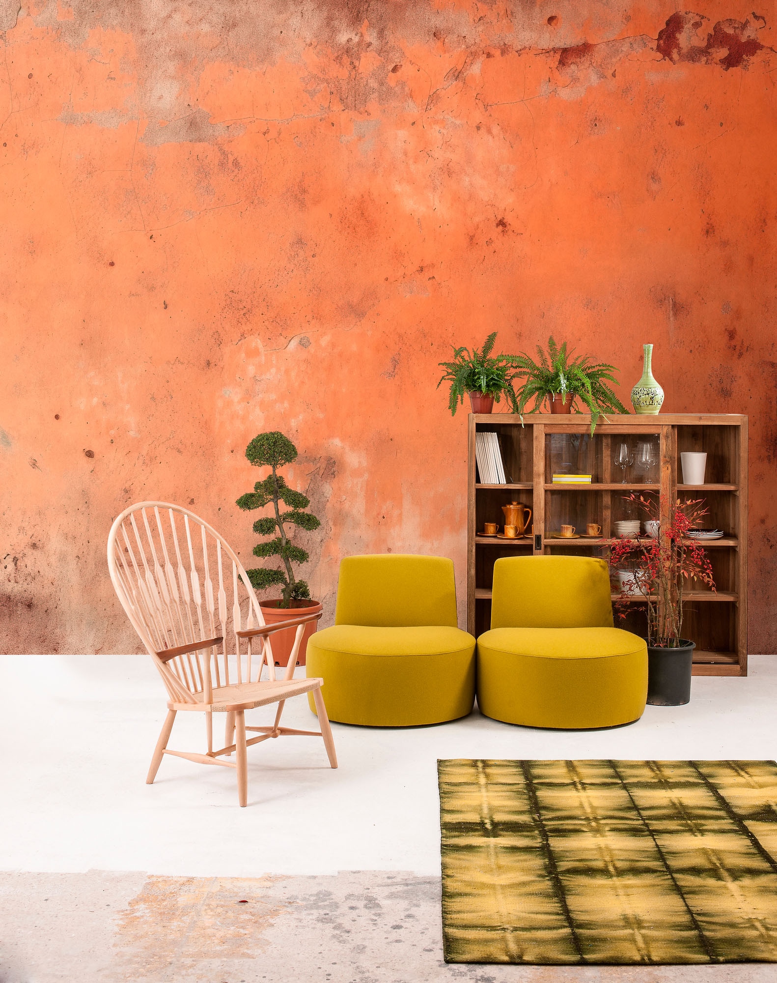 living walls Fototapete »Walls by Patel 5 Fototapete Patina- und Betonoptik« abstrakt glatt Patina- und Betonoptik auf 200 g/m² Premium-Vlies