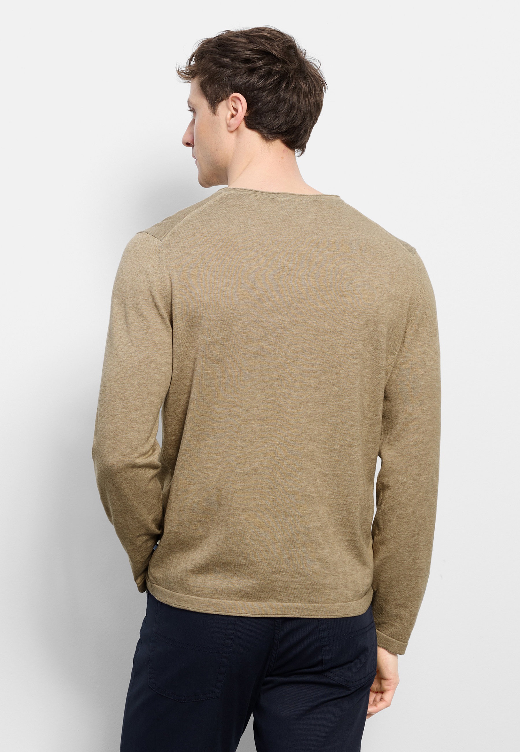 OLYMP Casual Knit Sweater Camel XL 3