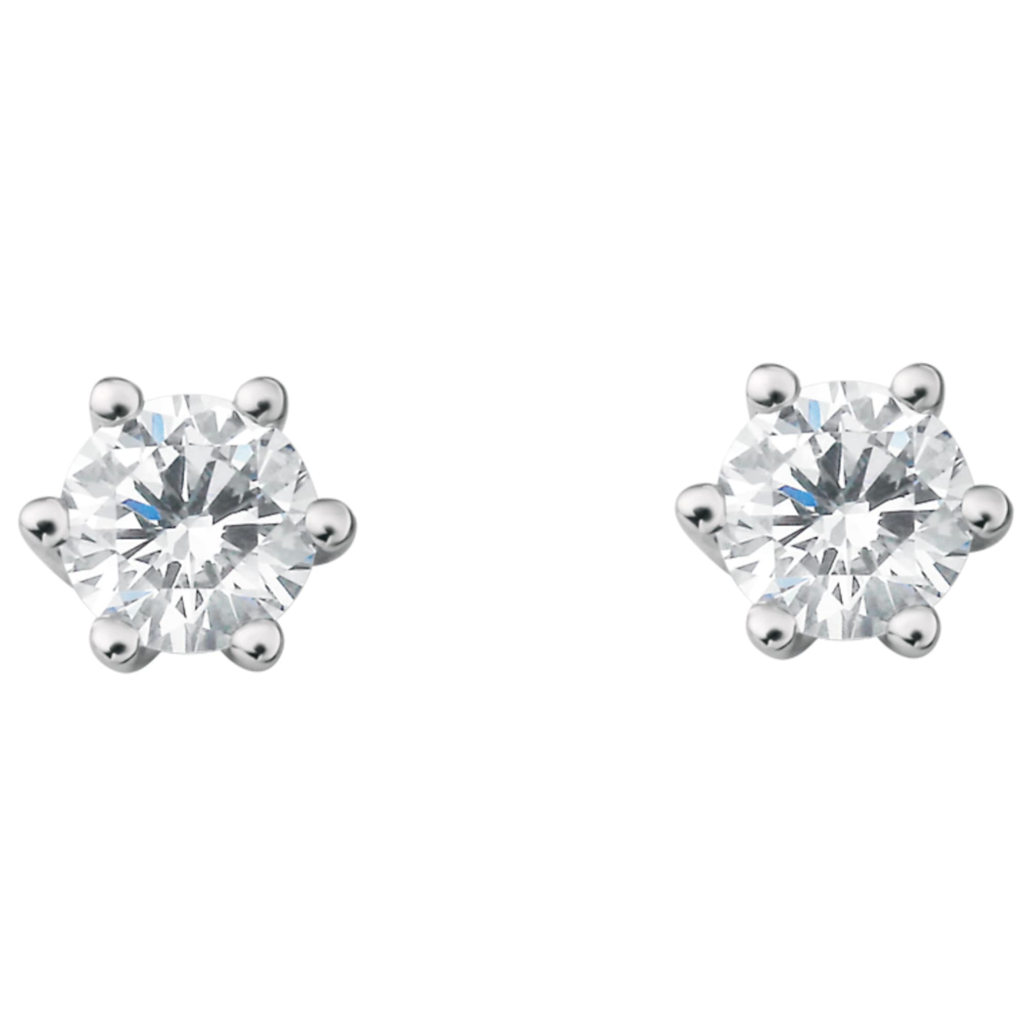 Paar Ohrhänger »0.2 ct Diamant Brillant Ohrringe Ohrstecker aus 950 Platin«, Damen...