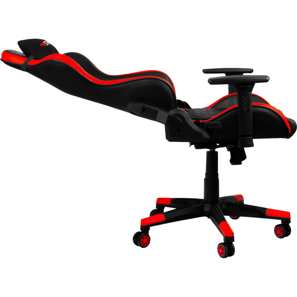 Hyrican Gaming-Stuhl »Striker CODE RED, ergonomisch, höhenverstellbar, Bürostuhl«, Kunstleder-Stoff