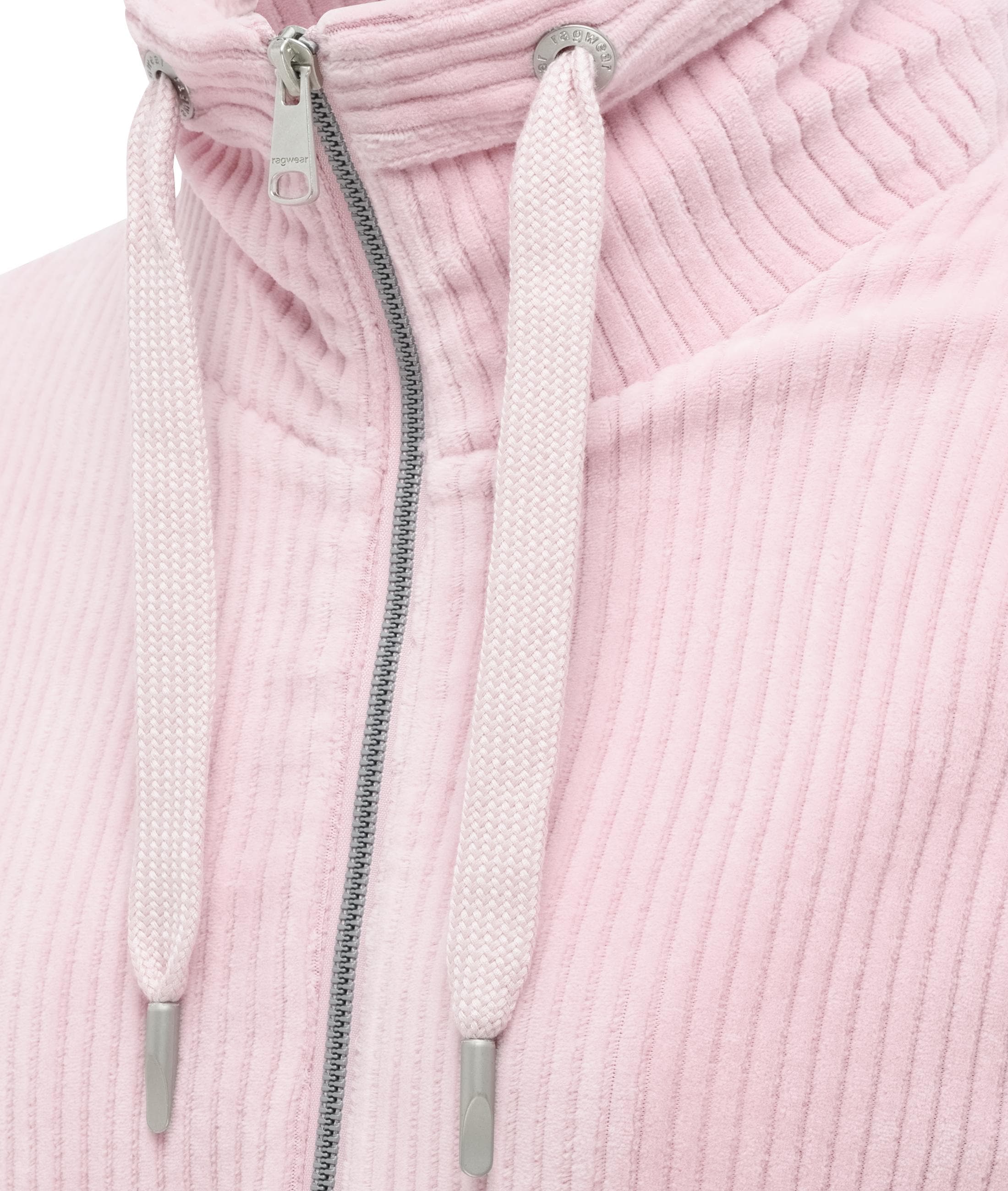 Ragwear Sweatjacke »Ronette Cordy« Zip-Jacke aus weichem Kord und hohem Kragen