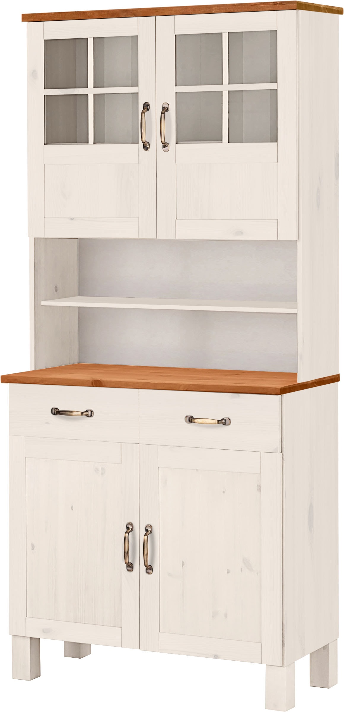 Home affaire Küchenbuffet "Alby" Breite 85 cm, 2 Glastüren