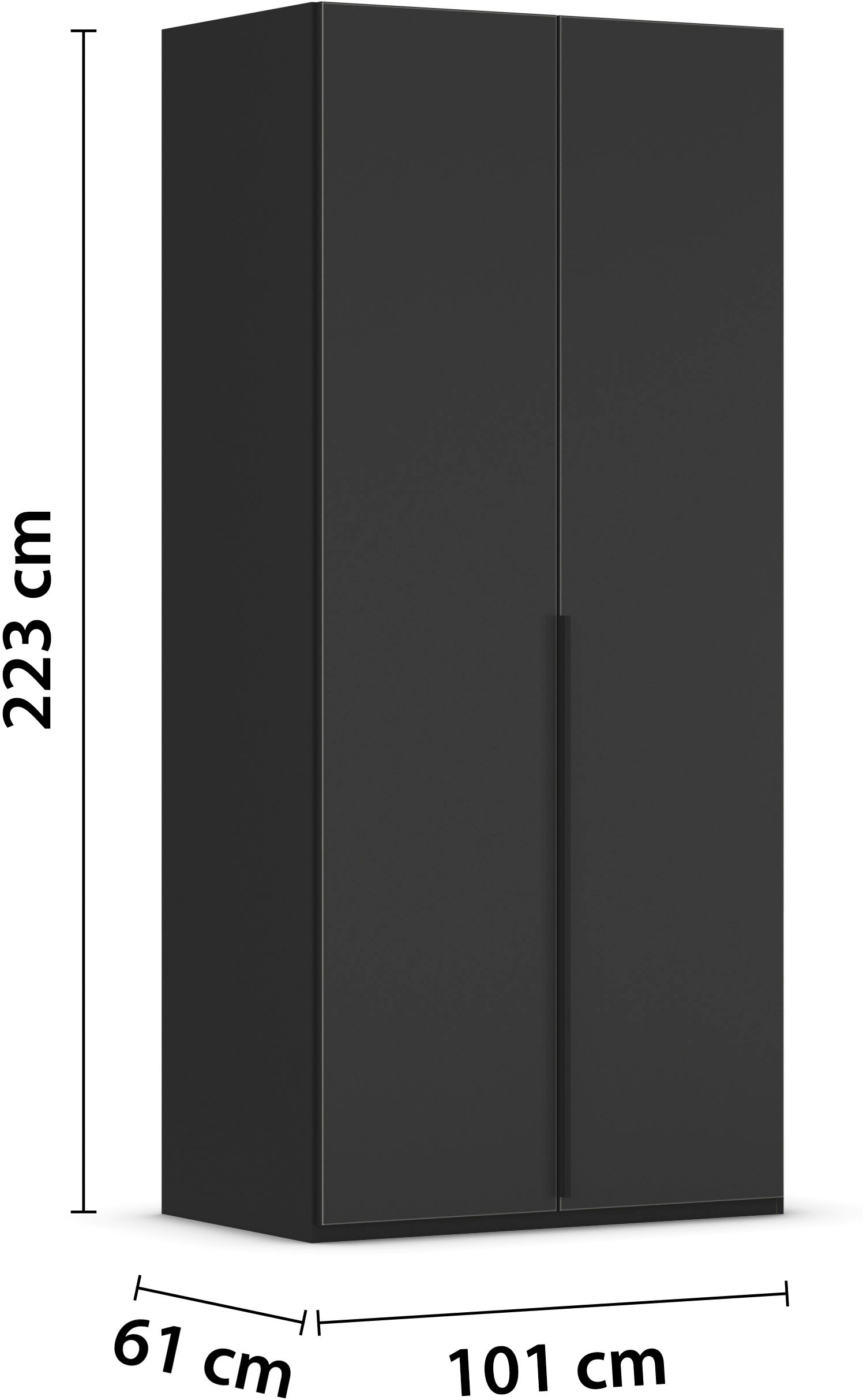 LeGer Home by Lena Gercke Kleiderschrank »Schrank Garderobe Ankleide Schlafzimmer Flur Serina«, (in 3 verschiedenen Ausstattungen BASIC/CLASSIC/PREMIUM), in 6 Breiten (101 - 401 cm) mit Front Glas oder Dekor MADE IN GERMANY