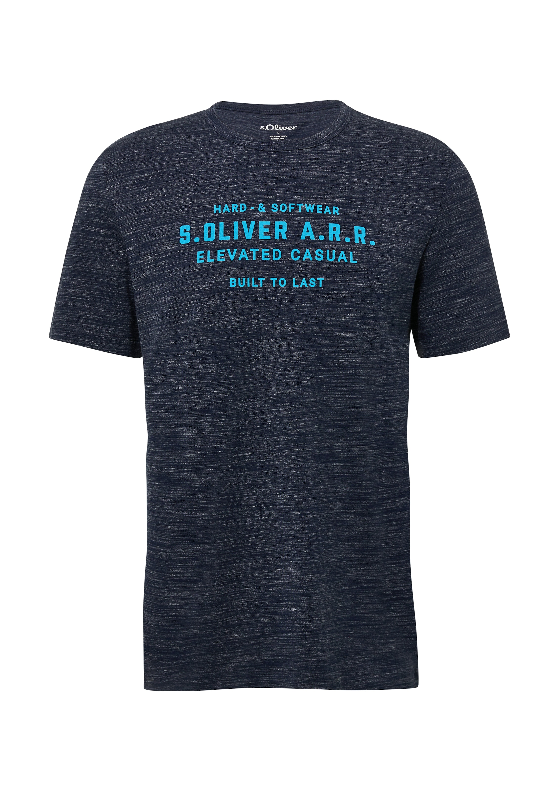 s.Oliver T-Shirt, melierte Optik