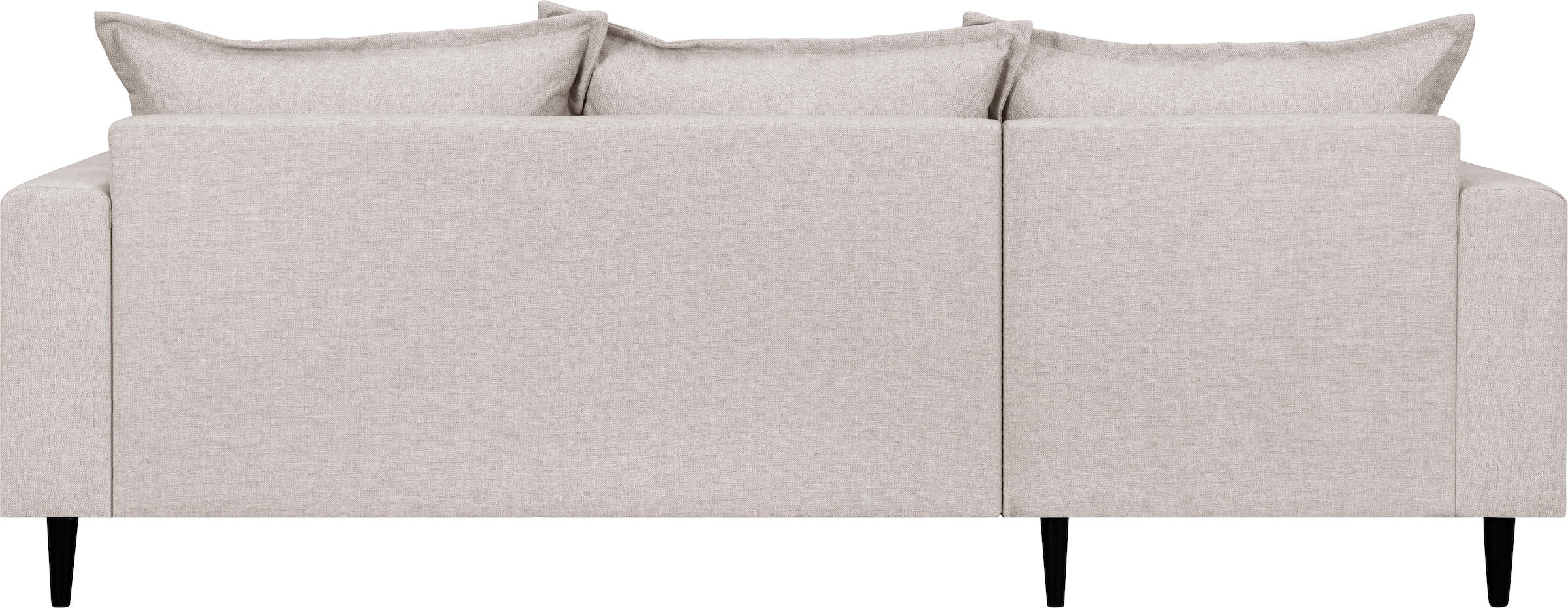 Home affaire Ecksofa »VEYRAS L-Form, hoher Sitzkomfort, Maße B/T/H: 230/150/76 cm«, mit Wellenunterfederung, incl. Rückenkissen und Zierkissen