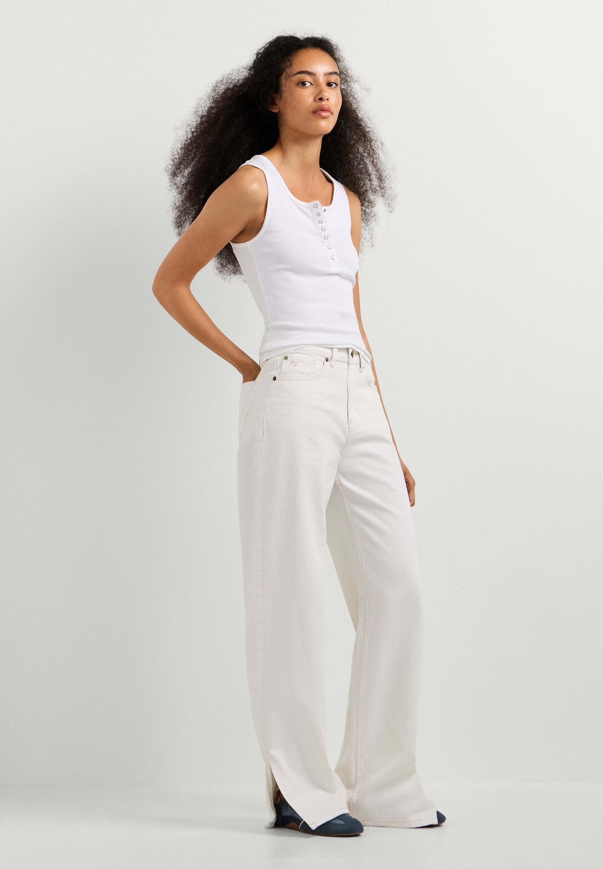 Pepe Jeans Straight-Jeans »straight leg jeans EDEN HW STRAIGHT ECRU«