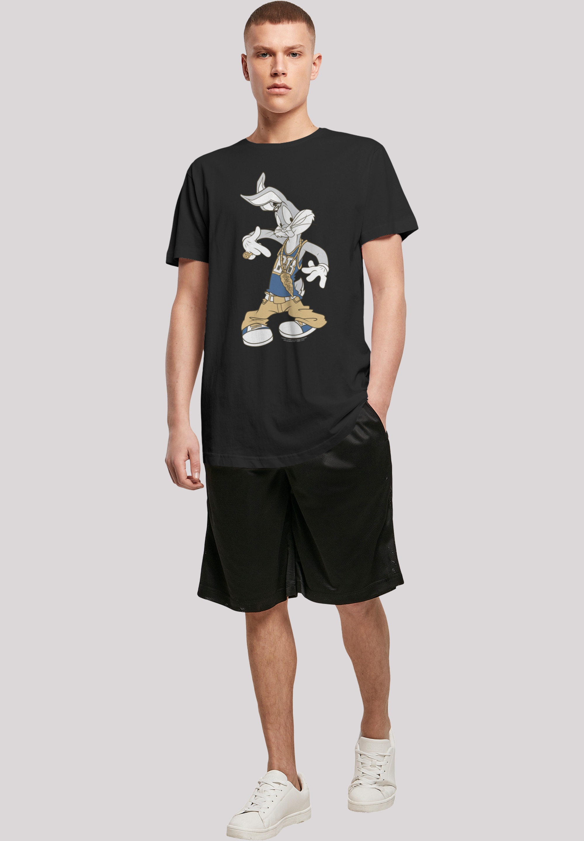 F4NT4STIC T-Shirt »Looney Tunes Bugs Bunny Rapper«, Print